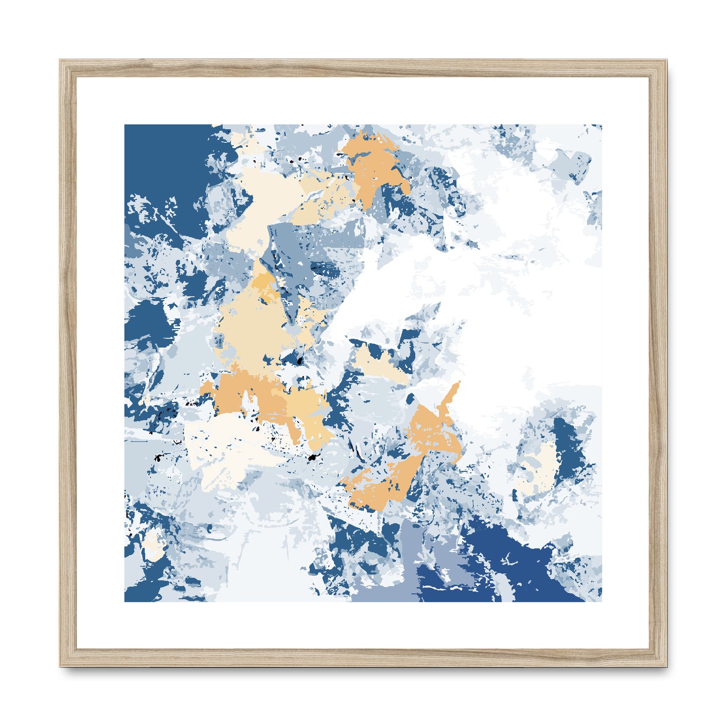 Framed Graphic Art Print, White Mat - 8x8 12x12 16x16 20x20 24x24 28x28 inches | FPS-1230-7695