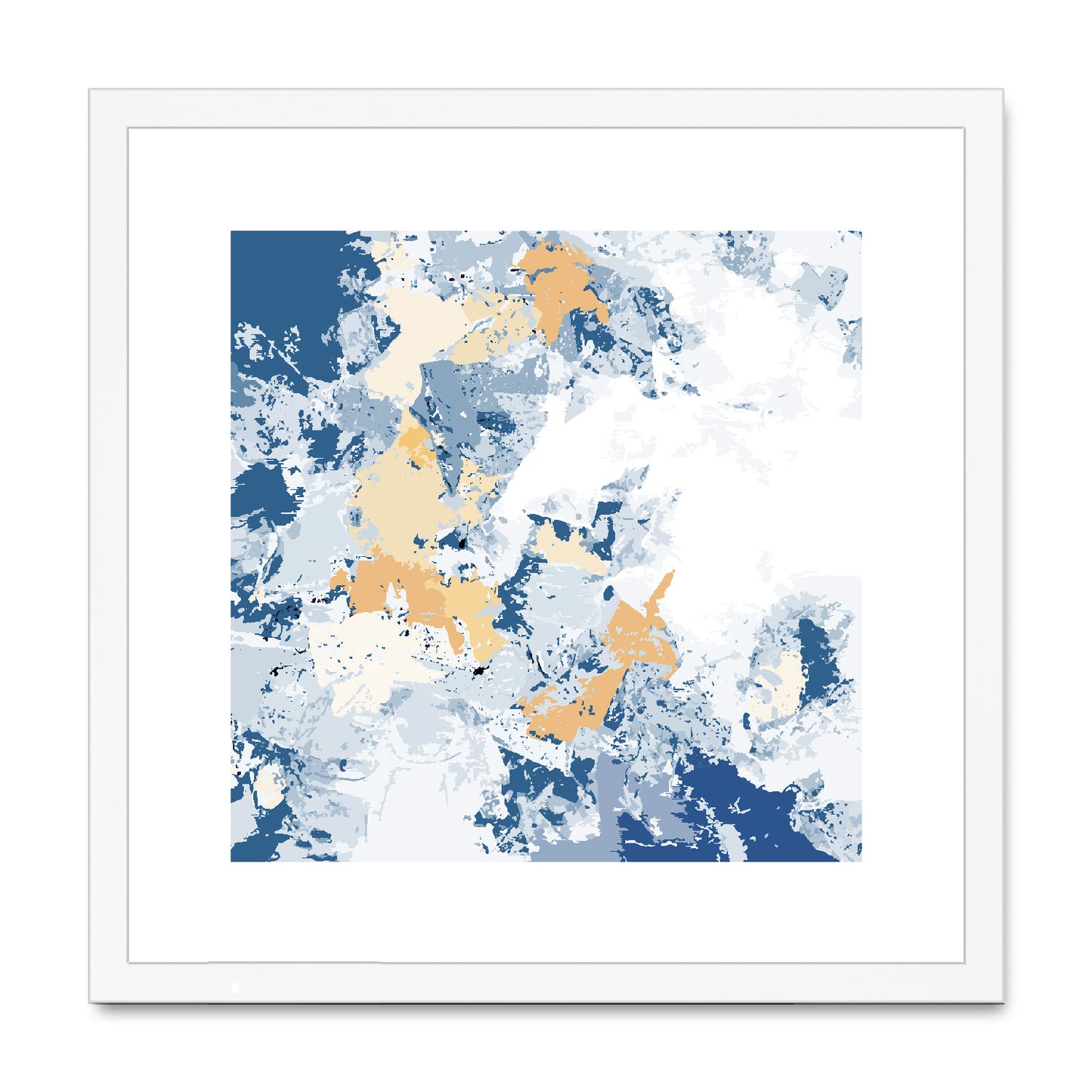 Framed Graphic Art Print, White Mat - 8x8 12x12 16x16 20x20 24x24 28x28 inches | FPS-1230-7695