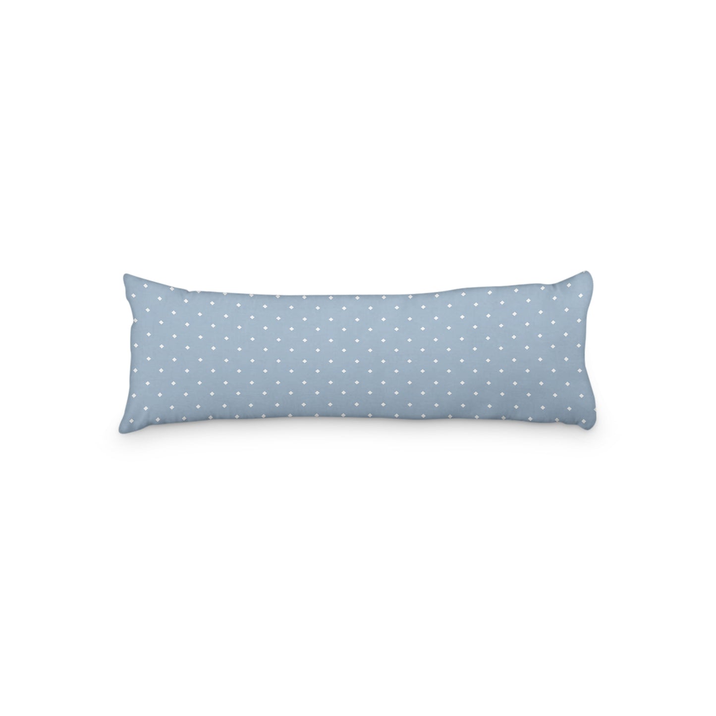 Blue Microfiber Body Pillow with White Diamonds, MFBP-1231-102, 20 x 54 inches
