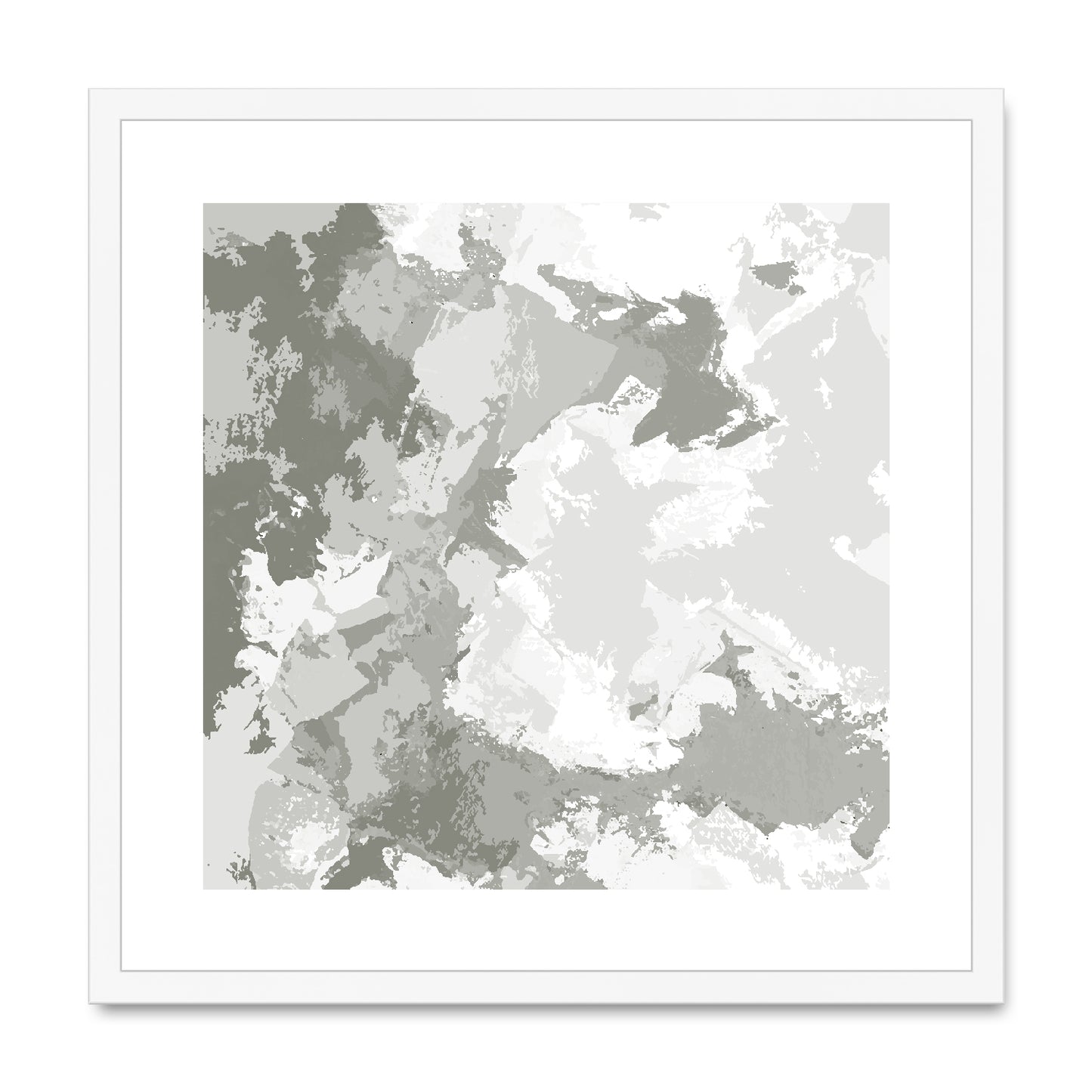 Framed Graphic Art Print, White Mat - 8x8 12x12 16x16 20x20 24x24 28x28 inches | FPS-1240-7691