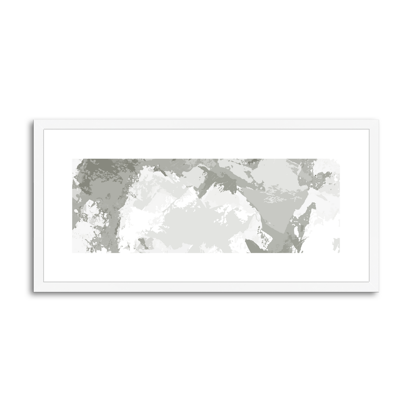 Framed Graphic Art Print, White Mat - 12x24 inches | FP-1240-7691