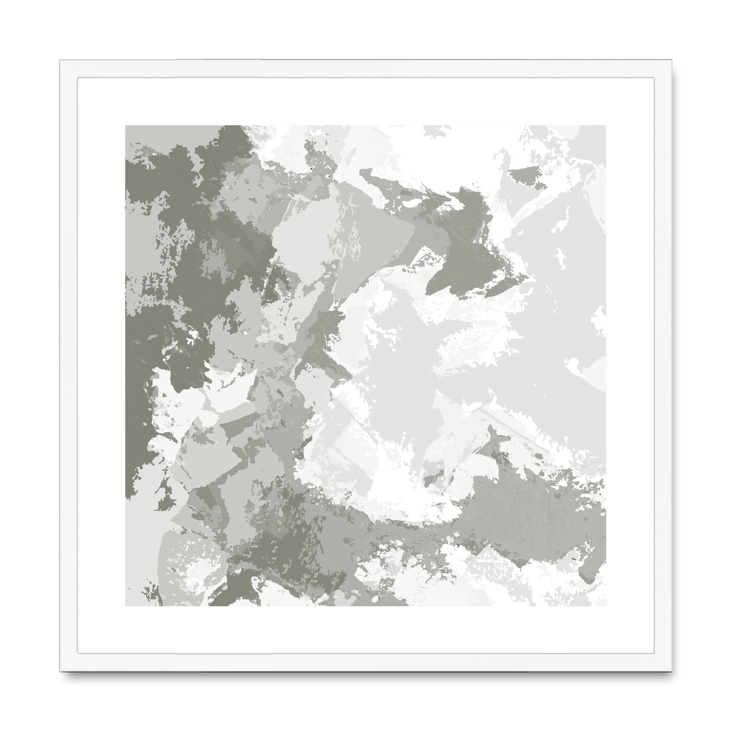 Framed Graphic Art Print, White Mat - 8x8 12x12 16x16 20x20 24x24 28x28 inches | FPS-1240-7691