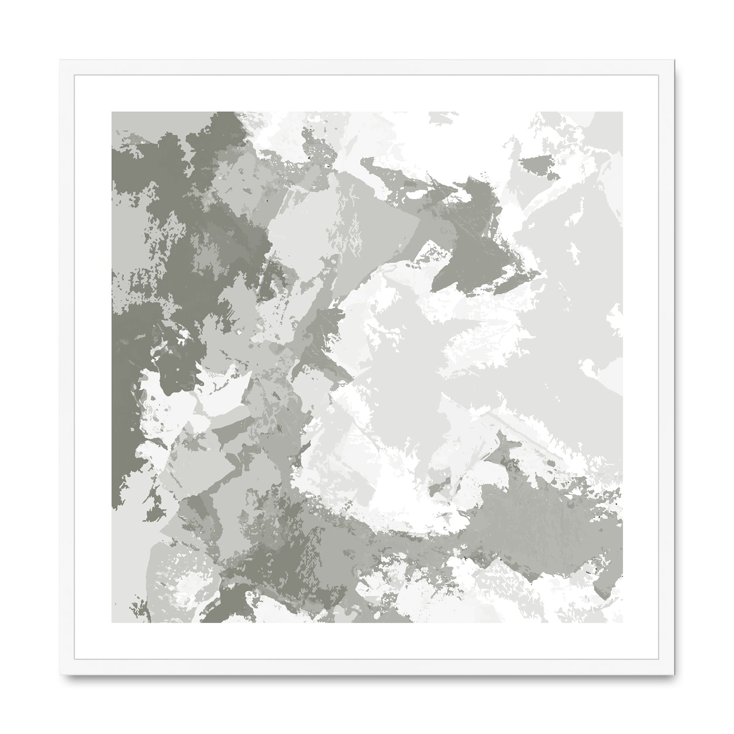 Framed Graphic Art Print, White Mat - 8x8 12x12 16x16 20x20 24x24 28x28 inches | FPS-1240-7691