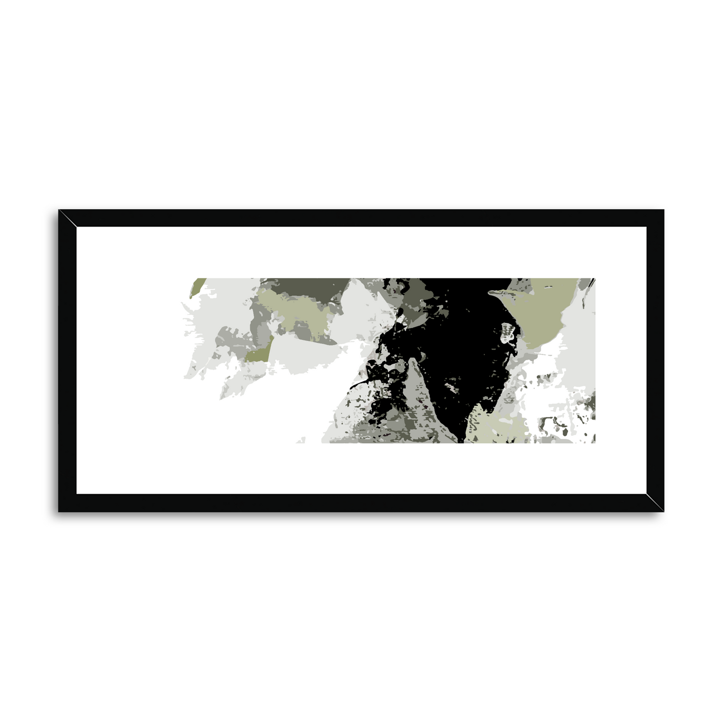 Framed Graphic Art Print, White Mat - 12x24 inches | FP-1240-7692