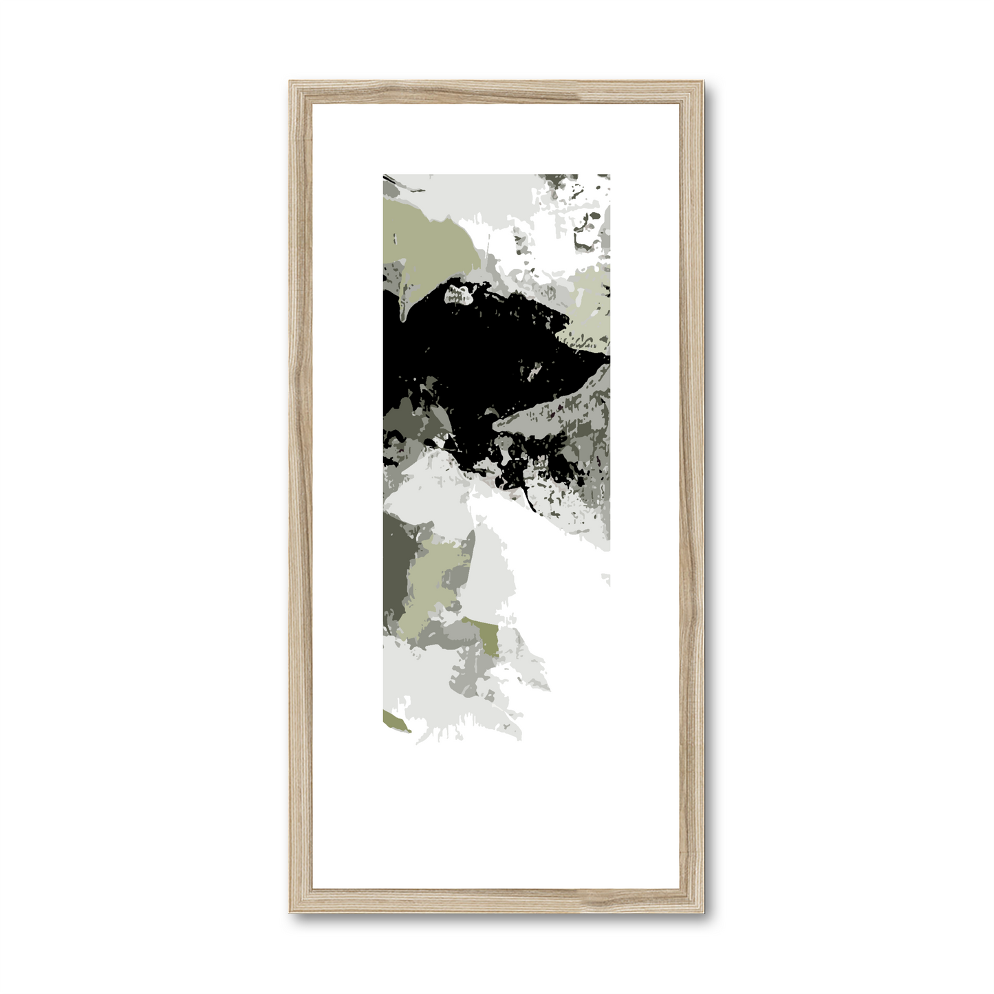 Framed Graphic Art Print, White Mat - 12x24 inches | FP-1240-7692