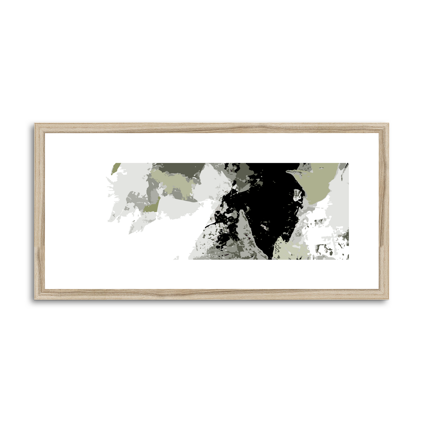 Framed Graphic Art Print, White Mat - 12x24 inches | FP-1240-7692