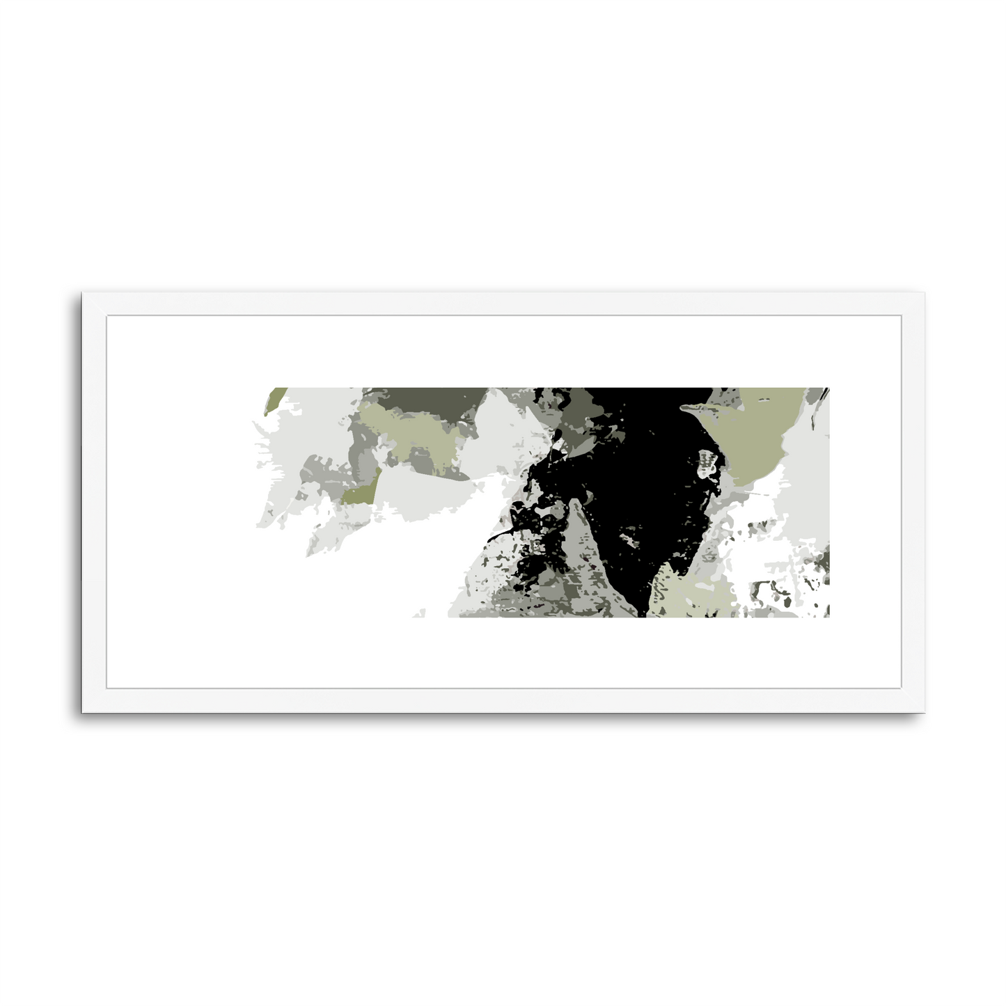 Framed Graphic Art Print, White Mat - 12x24 inches | FP-1240-7692