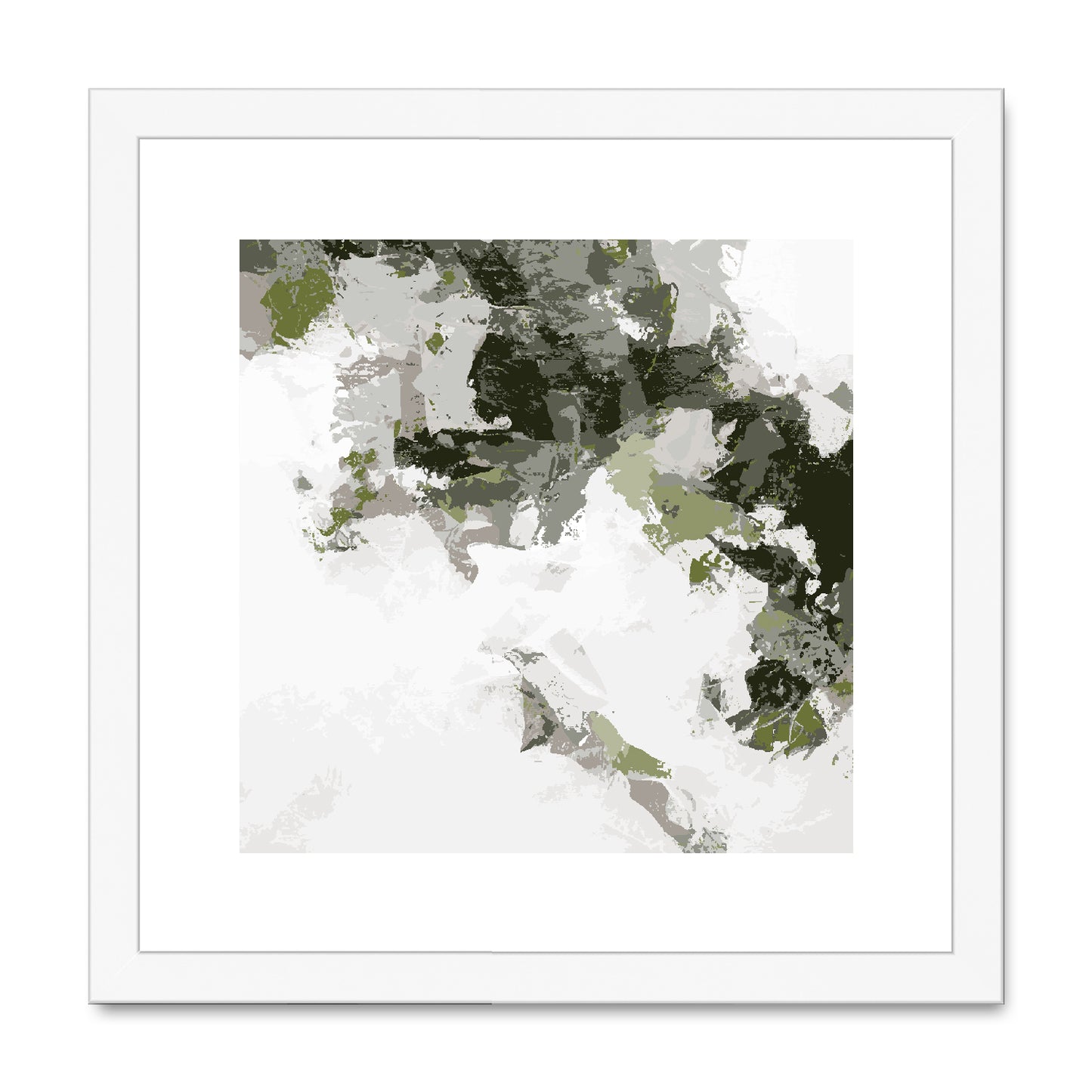 Framed Graphic Art Print, White Mat - 8x8 12x12 16x16 20x20 24x24 28x28 inches | FPS-1240-7693