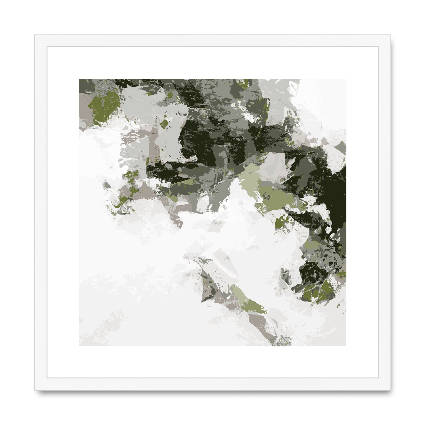 Framed Graphic Art Print, White Mat - 8x8 12x12 16x16 20x20 24x24 28x28 inches | FPS-1240-7693