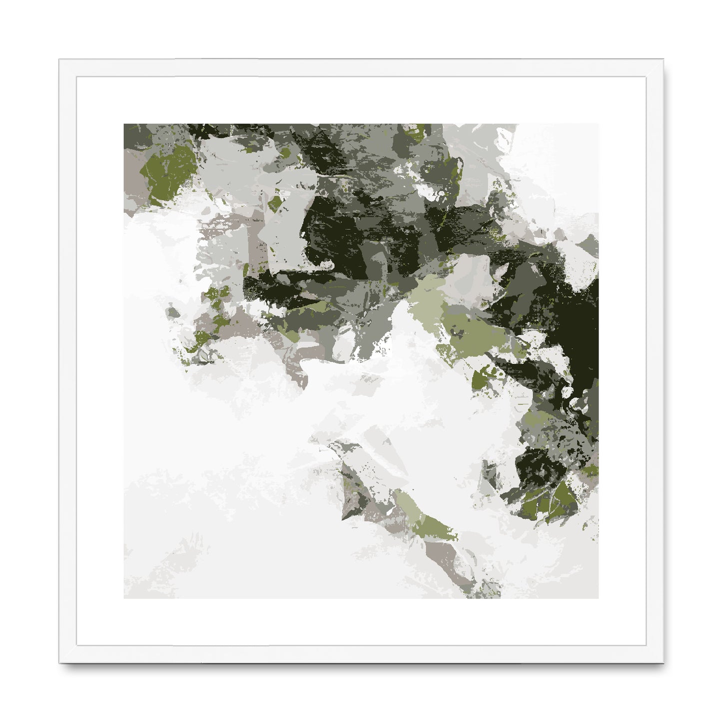 Framed Graphic Art Print, White Mat - 8x8 12x12 16x16 20x20 24x24 28x28 inches | FPS-1240-7693