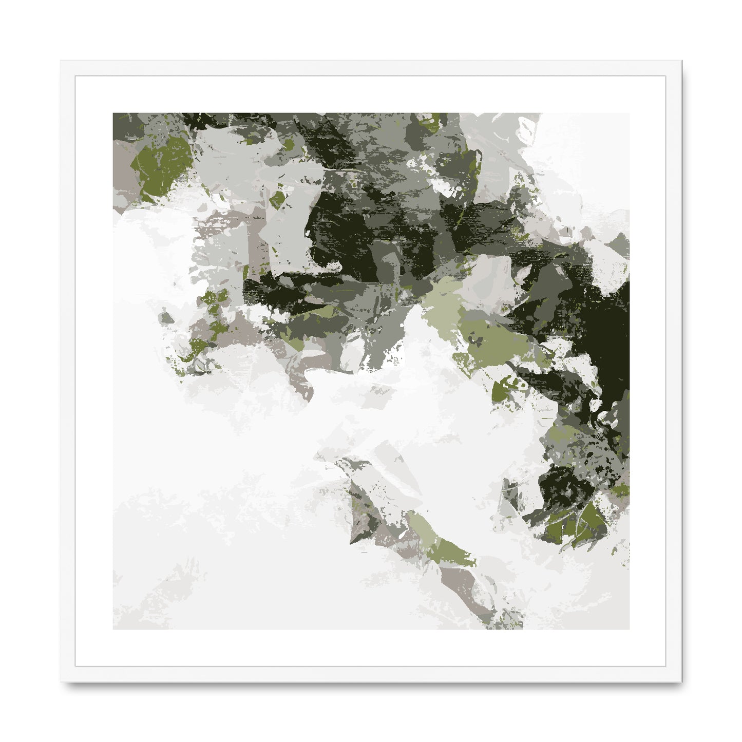 Framed Graphic Art Print, White Mat - 8x8 12x12 16x16 20x20 24x24 28x28 inches | FPS-1240-7693