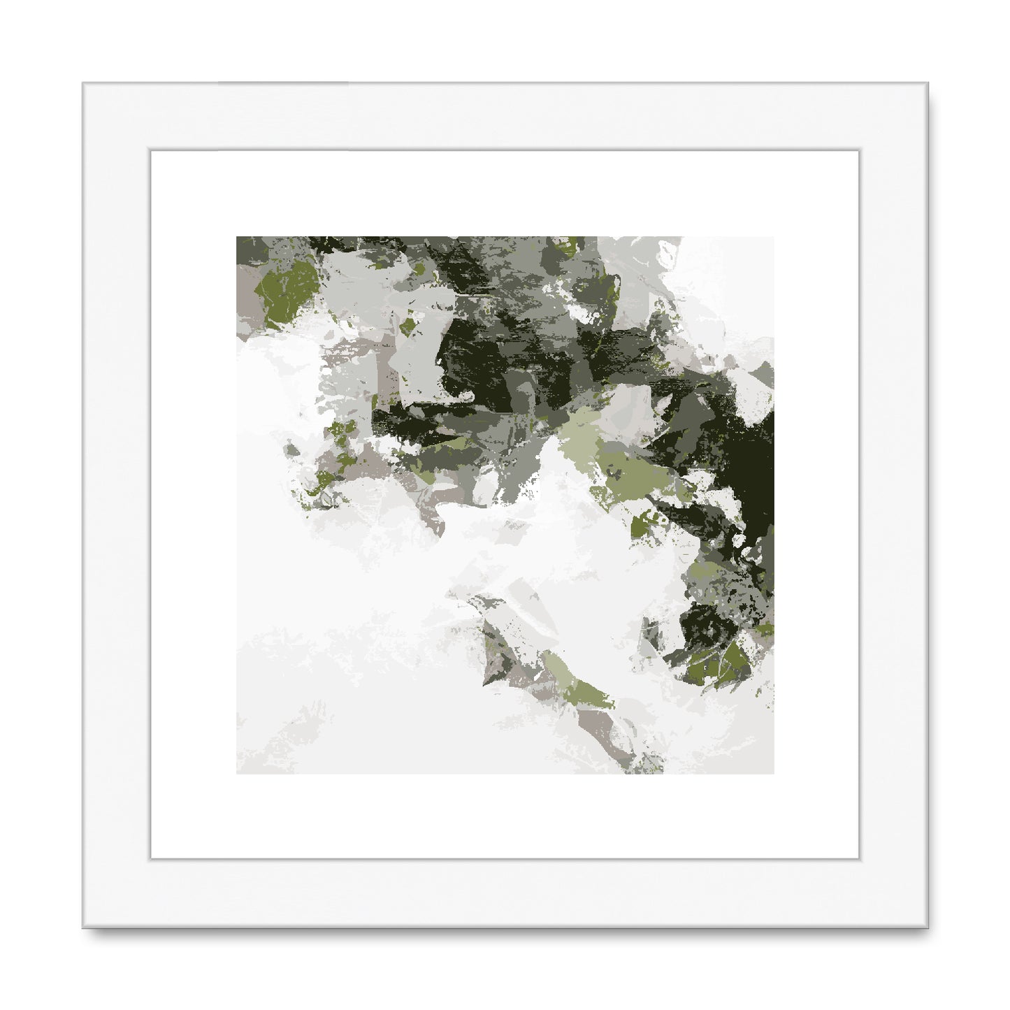 Framed Graphic Art Print, White Mat - 8x8 12x12 16x16 20x20 24x24 28x28 inches | FPS-1240-7693