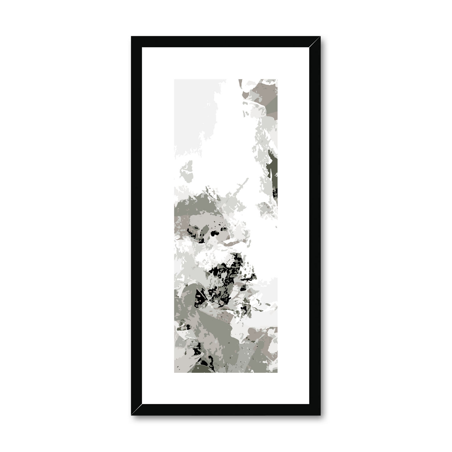 Framed Graphic Art Print, White Mat - 12x24 inches | FP-1240-7694