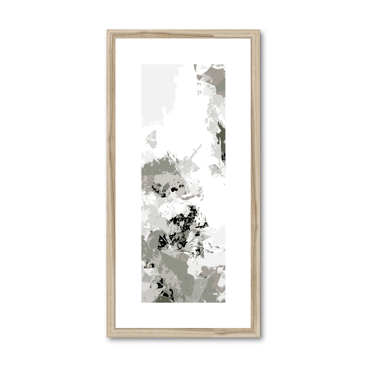 Framed Graphic Art Print, White Mat - 12x24 inches | FP-1240-7694