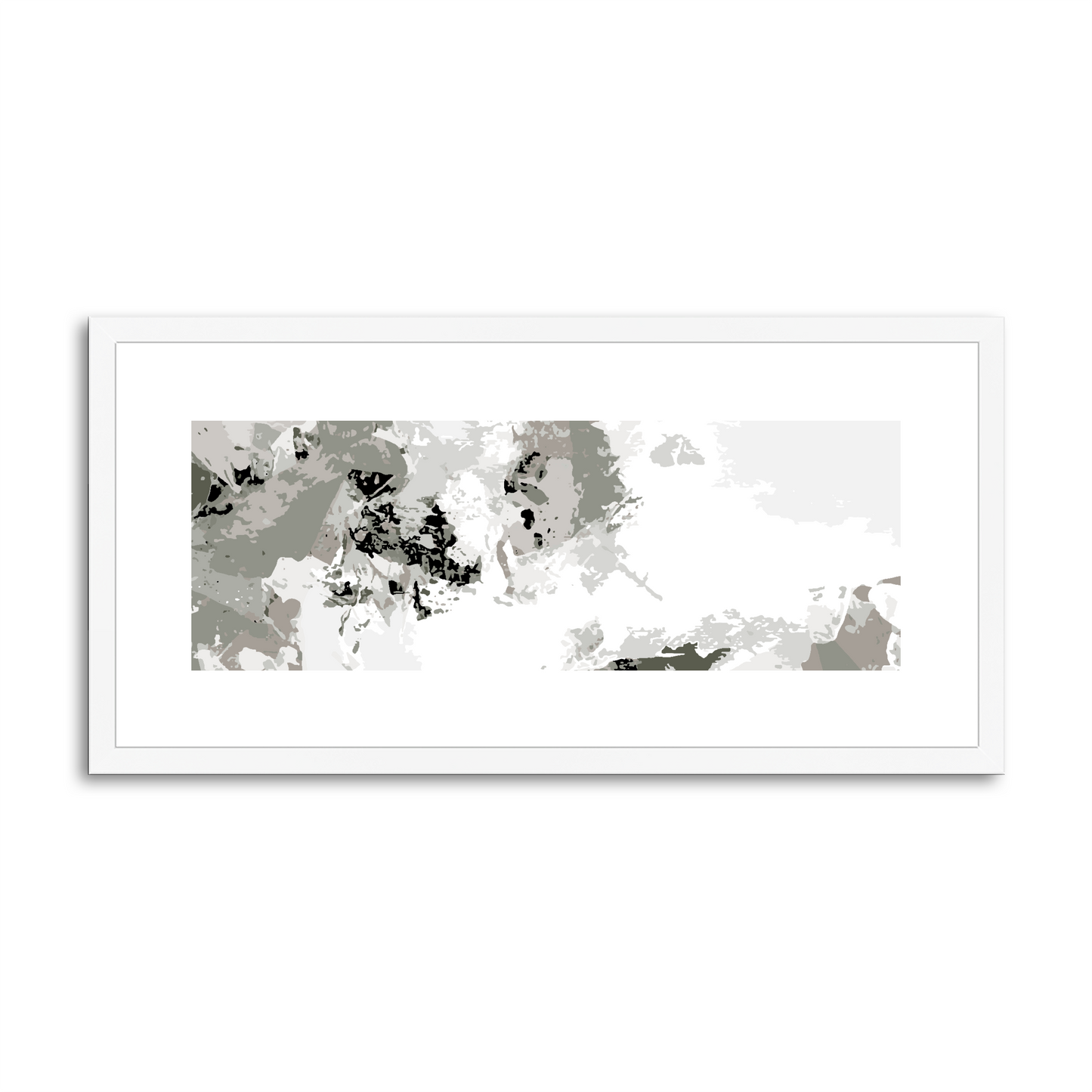 Framed Graphic Art Print, White Mat - 12x24 inches | FP-1240-7694