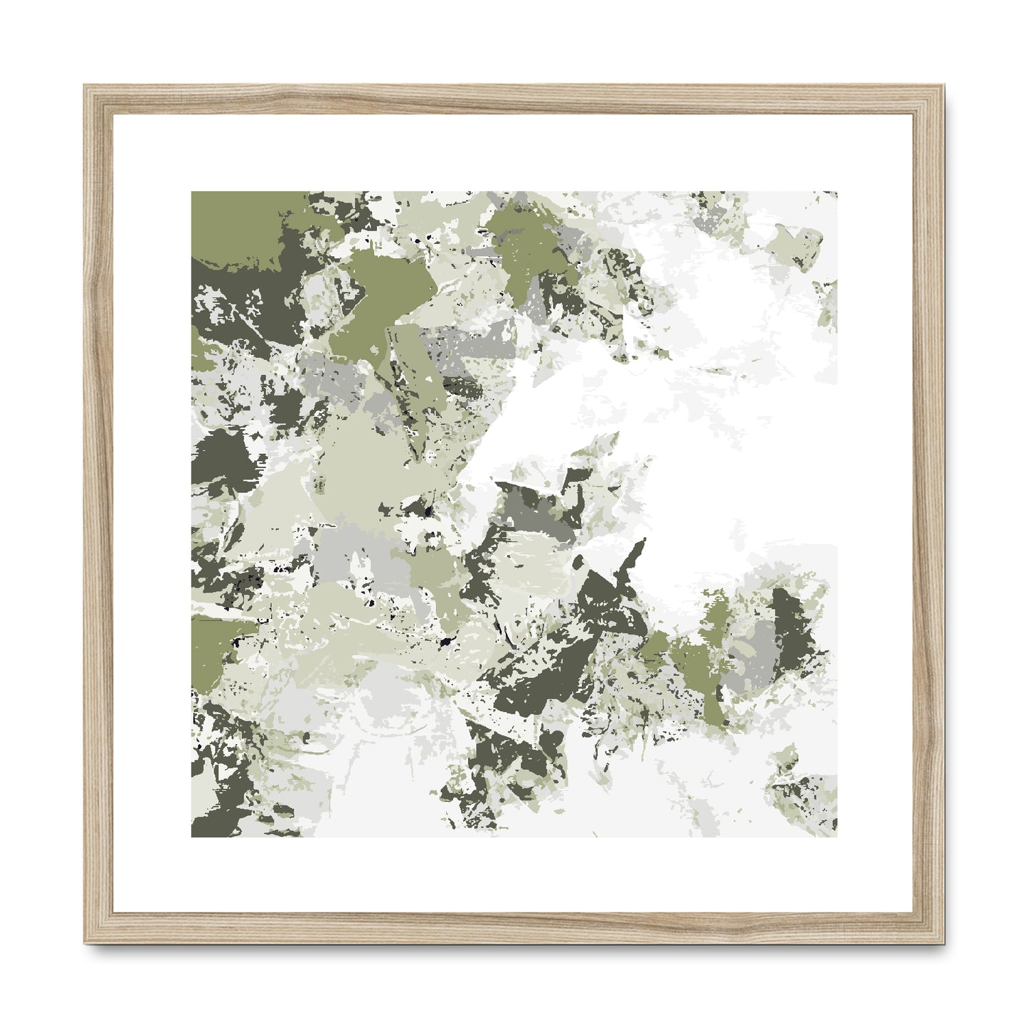 Framed Graphic Art Print, White Mat - 8x8 12x12 16x16 20x20 24x24 28x28 inches | FPS-1240-7695