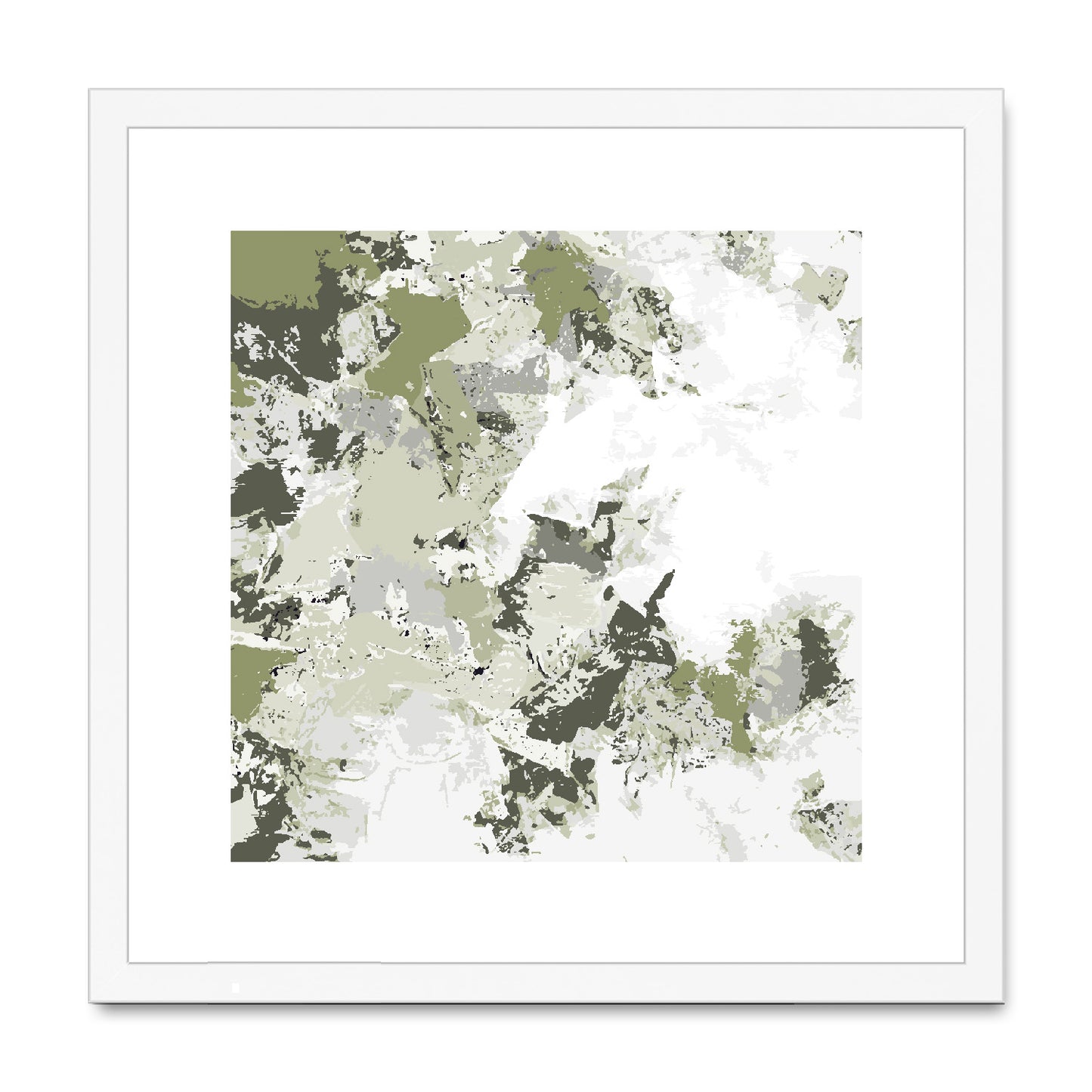 Framed Graphic Art Print, White Mat - 8x8 12x12 16x16 20x20 24x24 28x28 inches | FPS-1240-7695