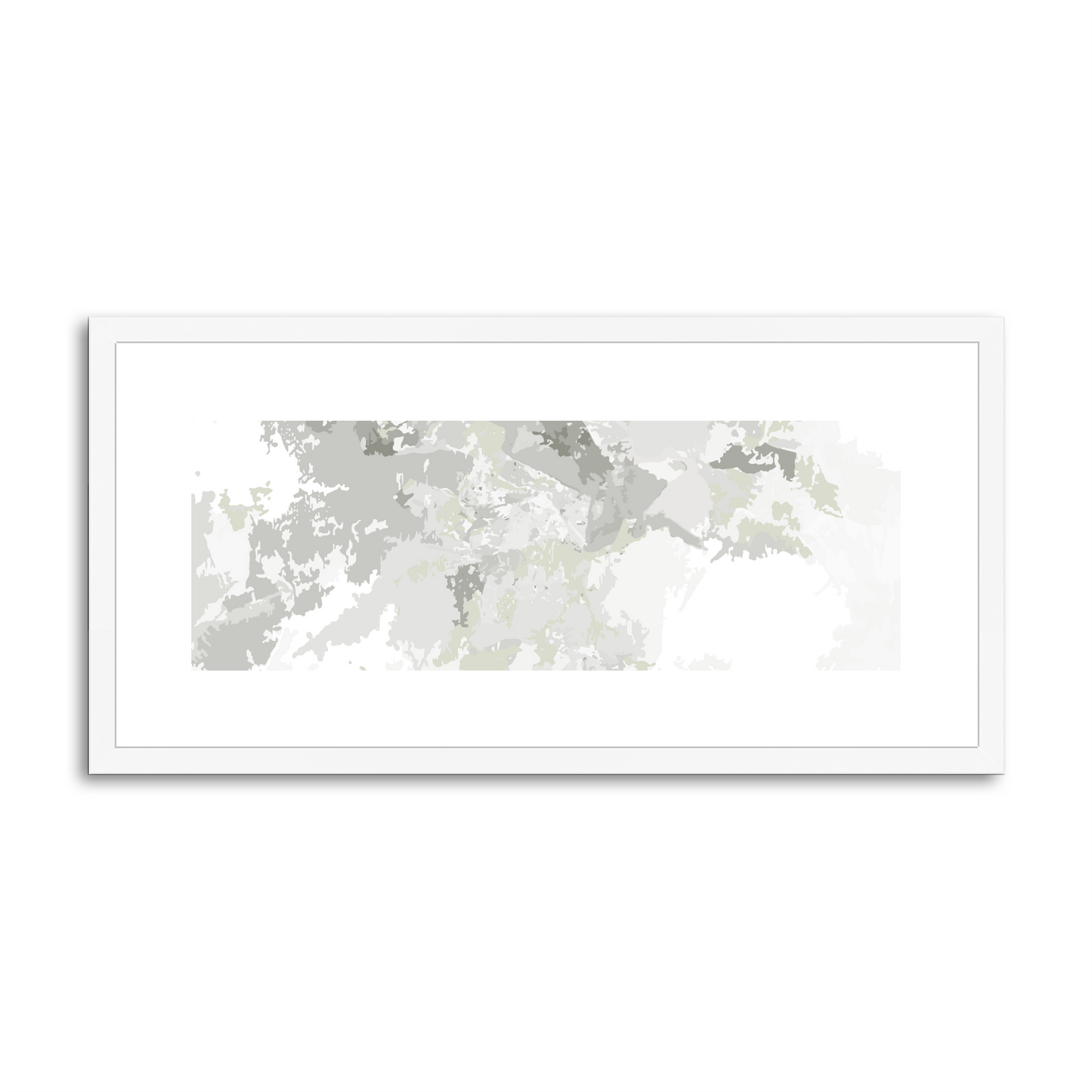 Framed Graphic Art Print, White Mat - 12x24 inches | FP-1240-7698