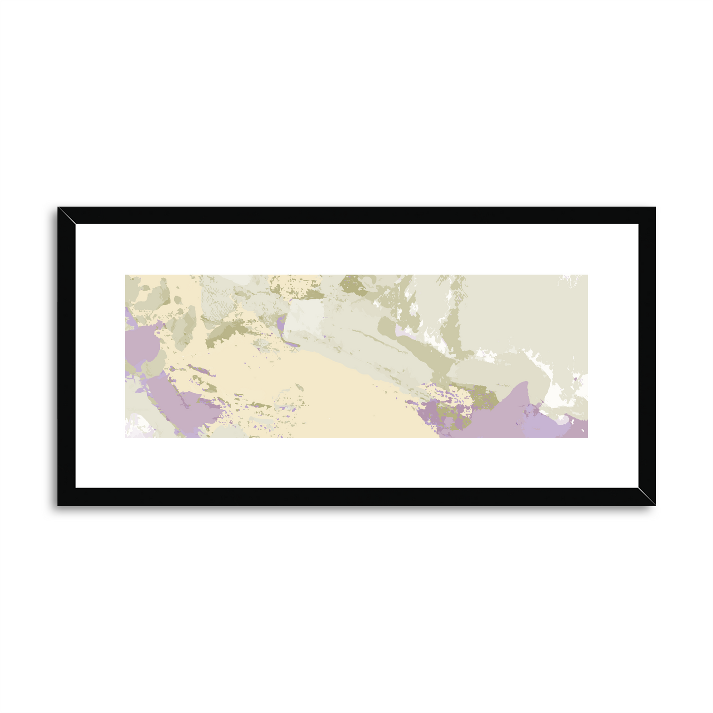 Framed Graphic Art Print, White Mat - 12x24 inches | FP-1250-7688