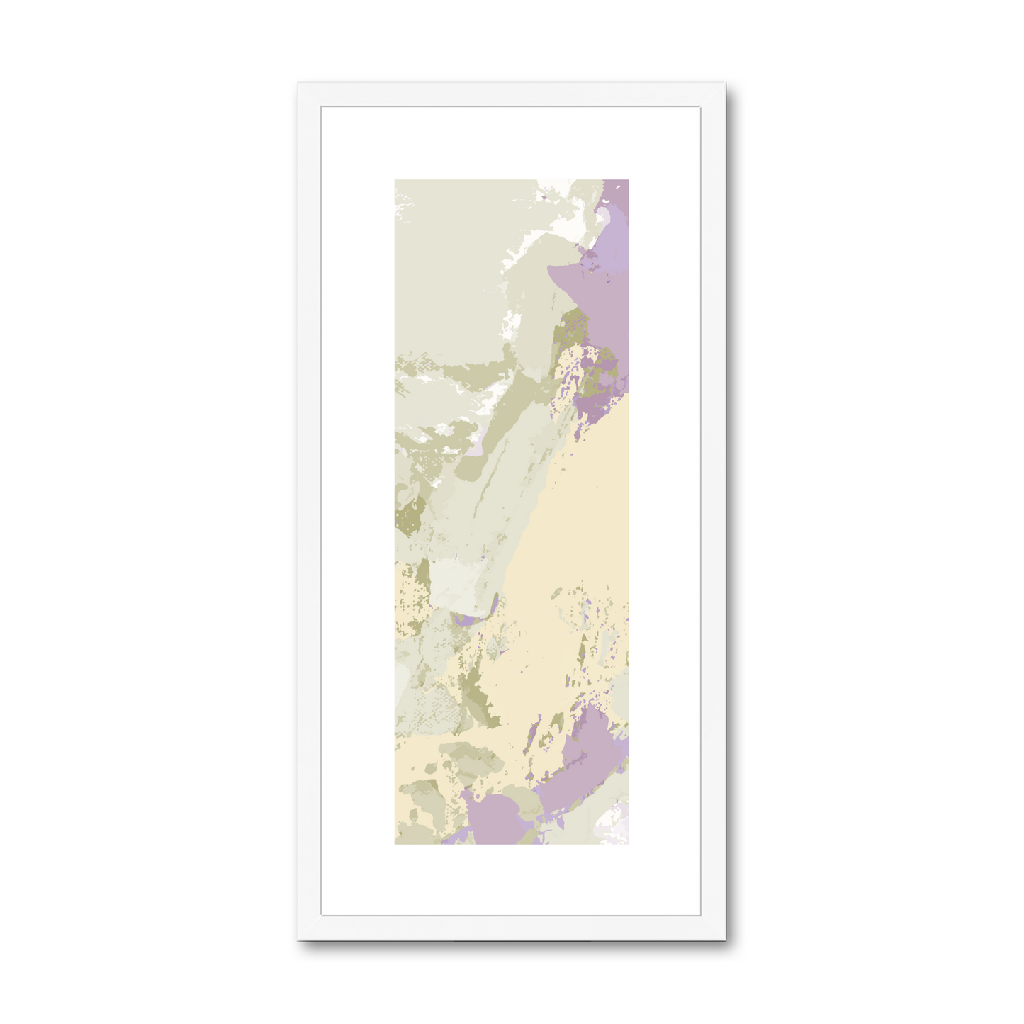Framed Graphic Art Print, White Mat - 12x24 inches | FP-1250-7688