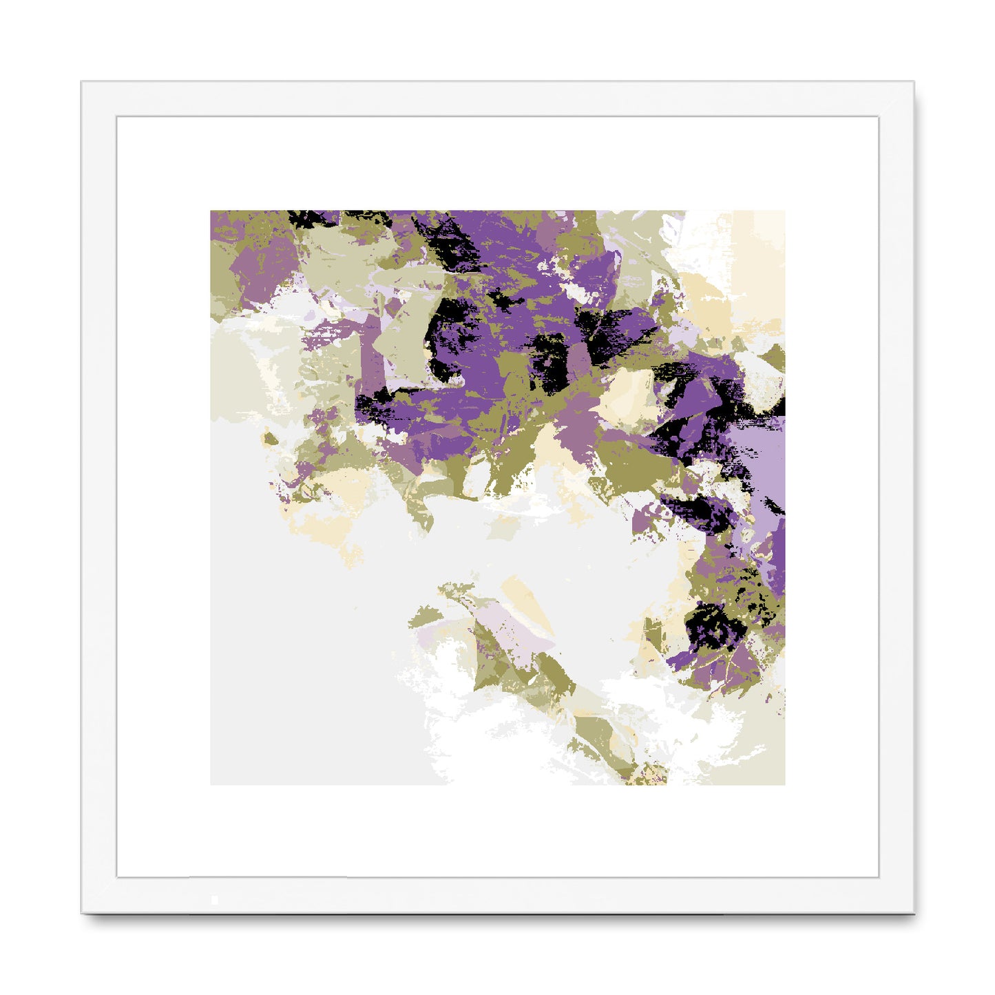 Framed Graphic Art Print, White Mat - 8x8 12x12 16x16 20x20 24x24 28x28 inches | FPS-1250-7693