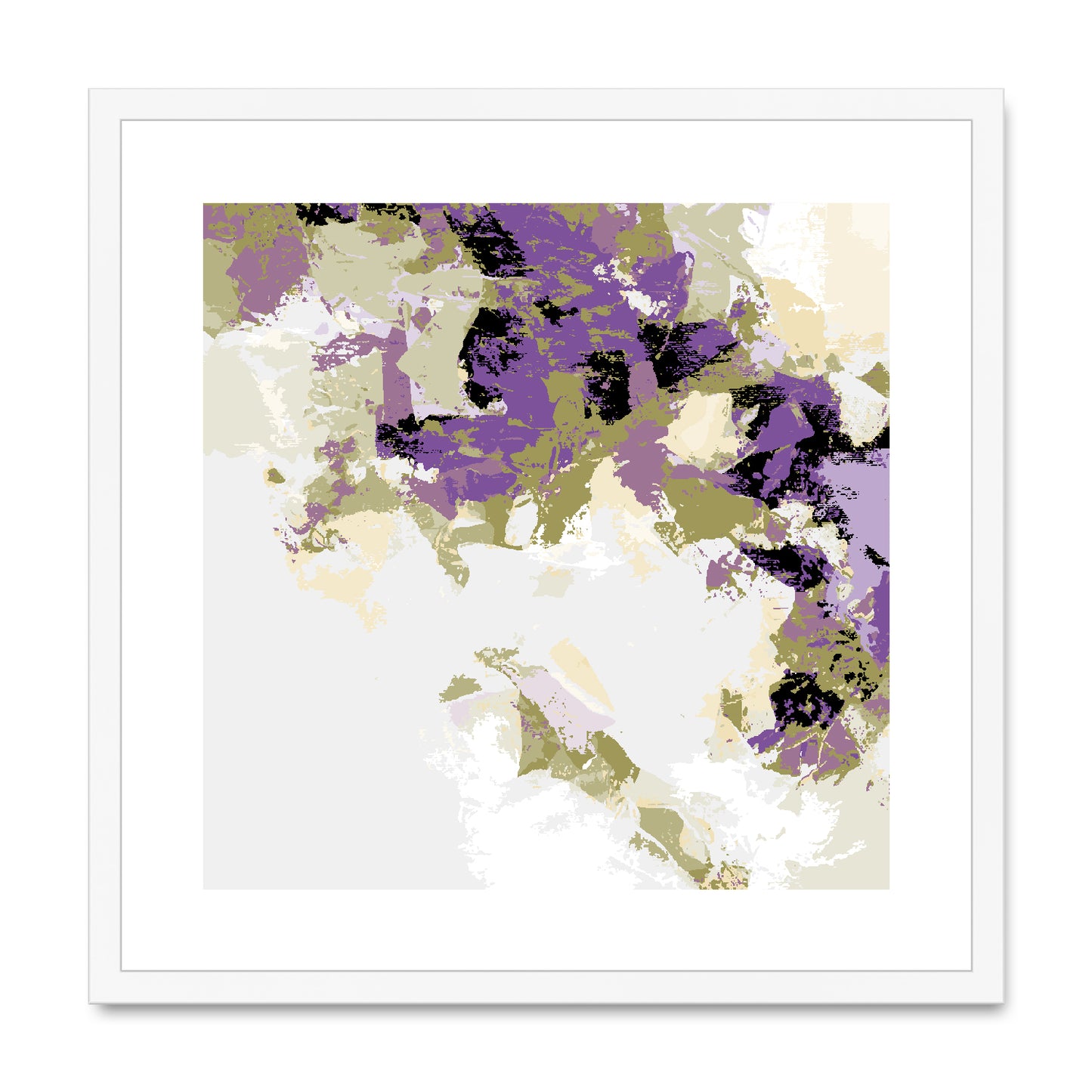 Framed Graphic Art Print, White Mat - 8x8 12x12 16x16 20x20 24x24 28x28 inches | FPS-1250-7693