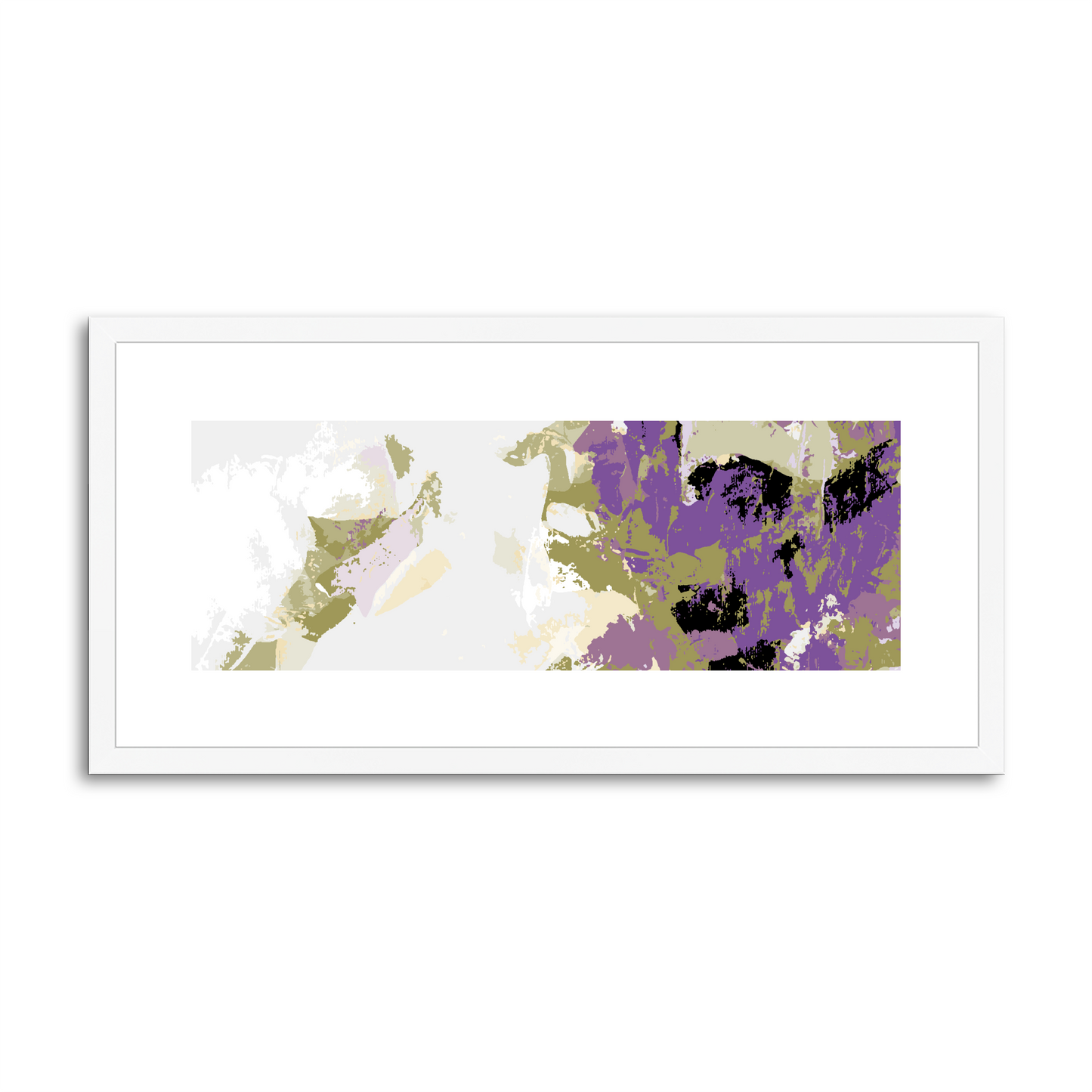 Framed Graphic Art Print, White Mat - 12x24 inches | FP-1250-7693