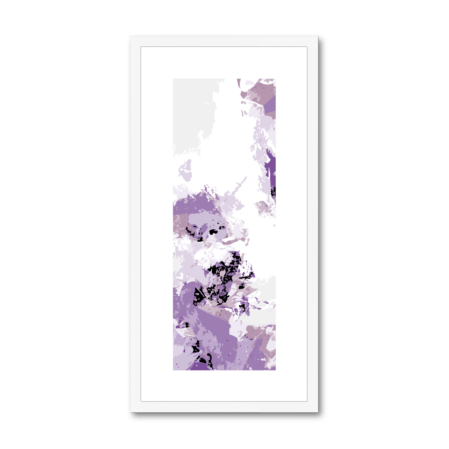 Framed Graphic Art Print, White Mat - 12x24 inches | FP-1250-7694