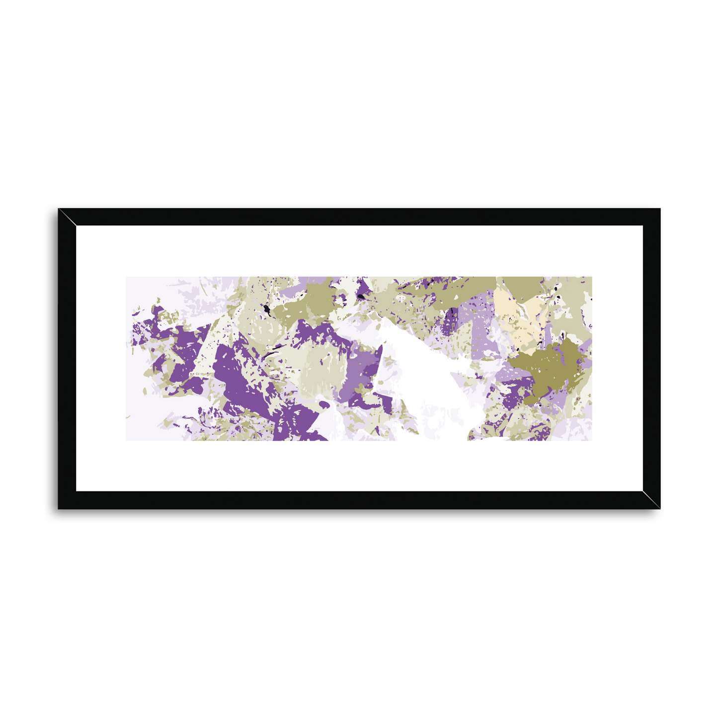Framed Graphic Art Print, White Mat - 12x24 inches | FP-1250-7695