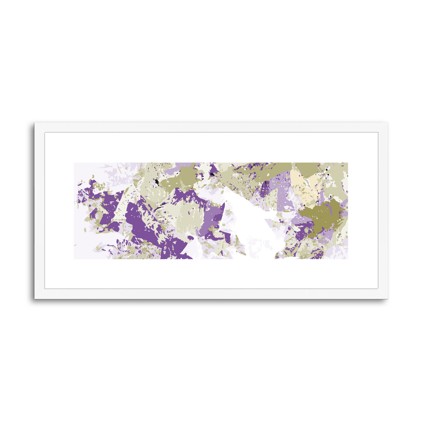 Framed Graphic Art Print, White Mat - 12x24 inches | FP-1250-7695