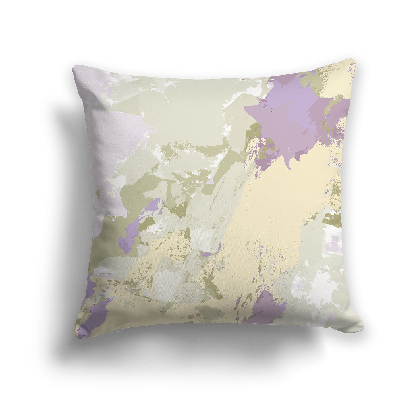 Square Throw Pillow featuring graphic art from the Daisy Garden Collection