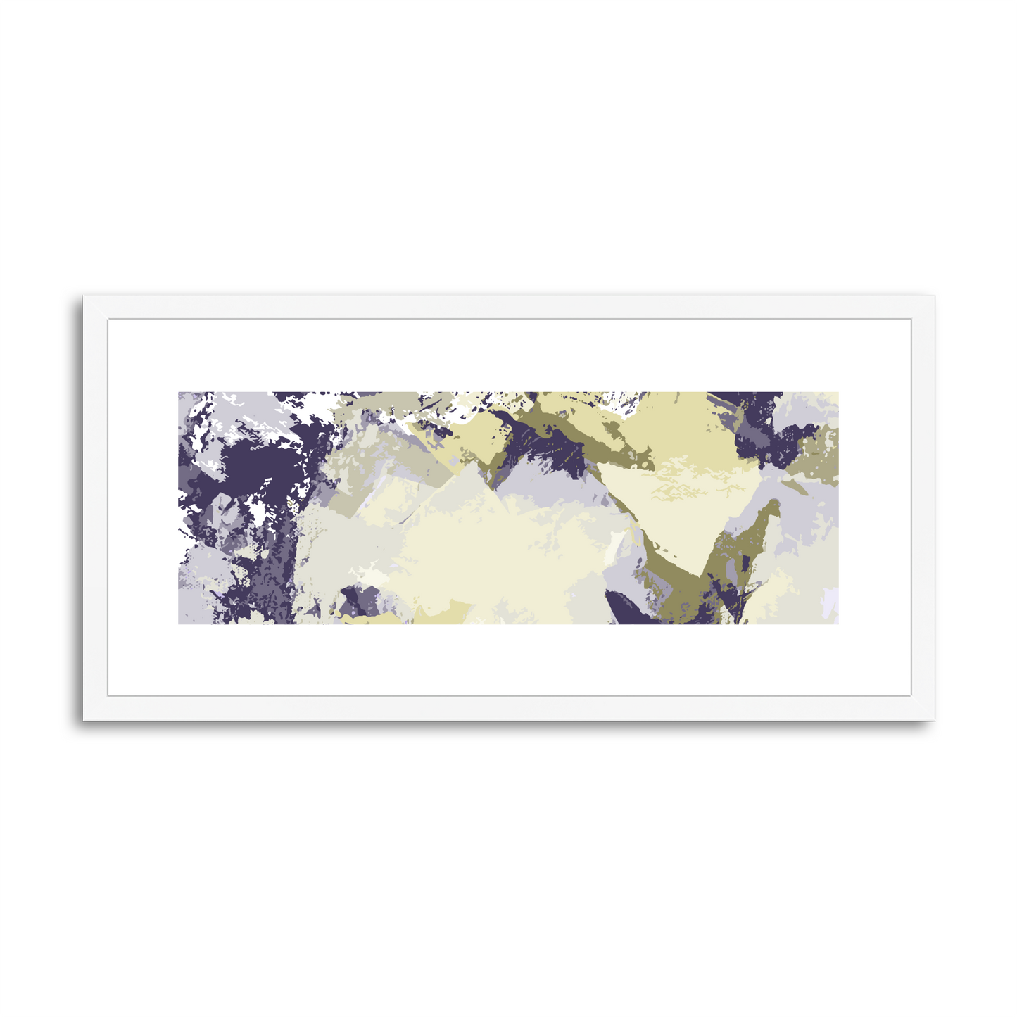 Framed Graphic Art Print, White Mat - 12x24 inches | FP-1260-7691