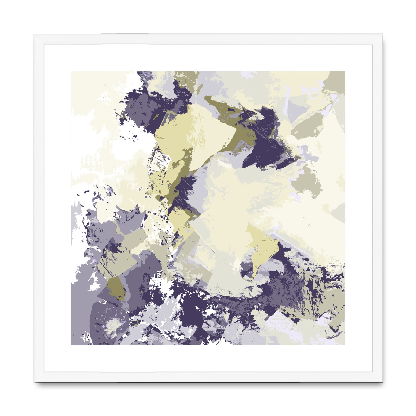 Framed Graphic Art Print, White Mat - 8x8 12x12 16x16 20x20 24x24 28x28 inches | FPS-1260-7691