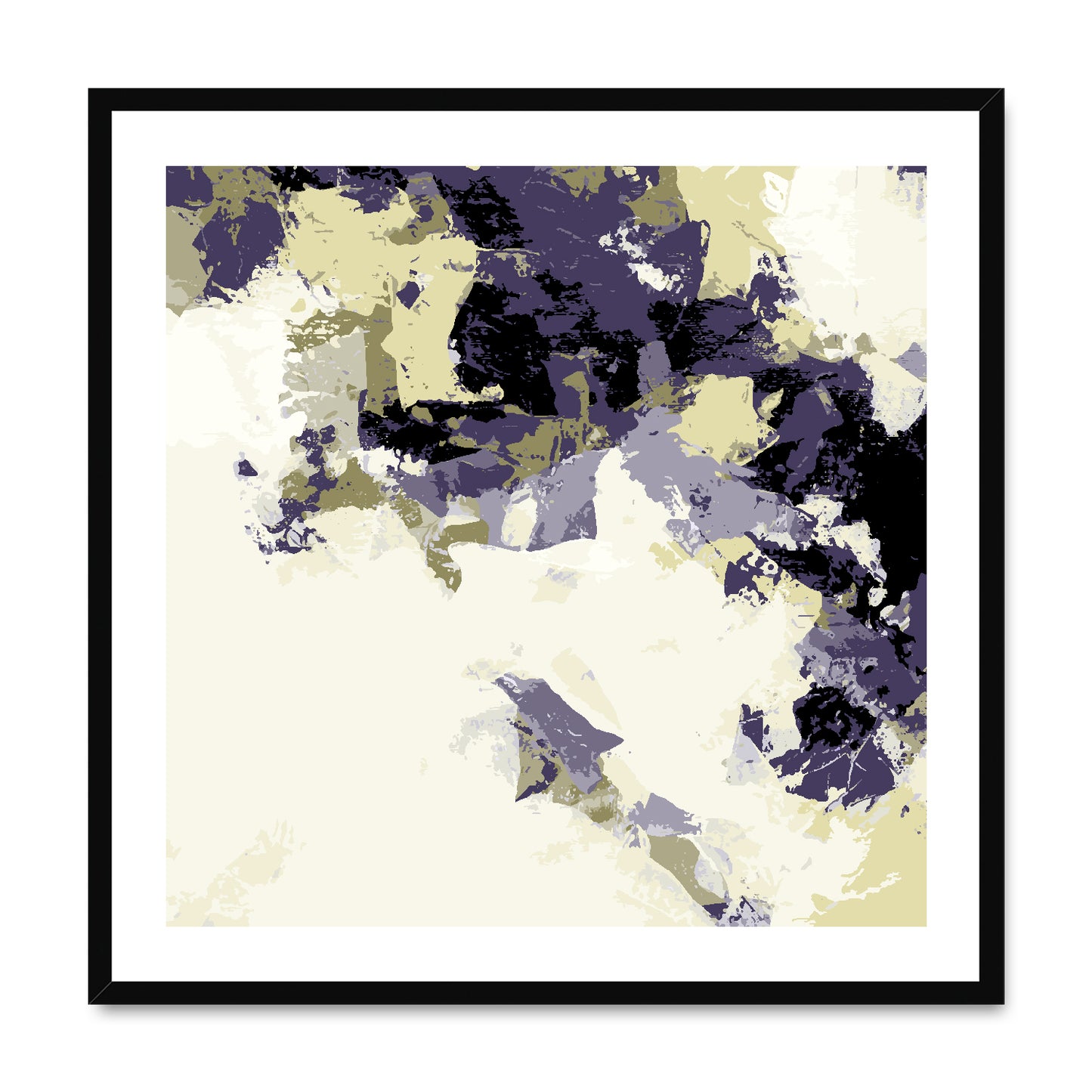 Framed Graphic Art Print, White Mat - 8x8 12x12 16x16 20x20 24x24 28x28 inches | FPS-1260-7693