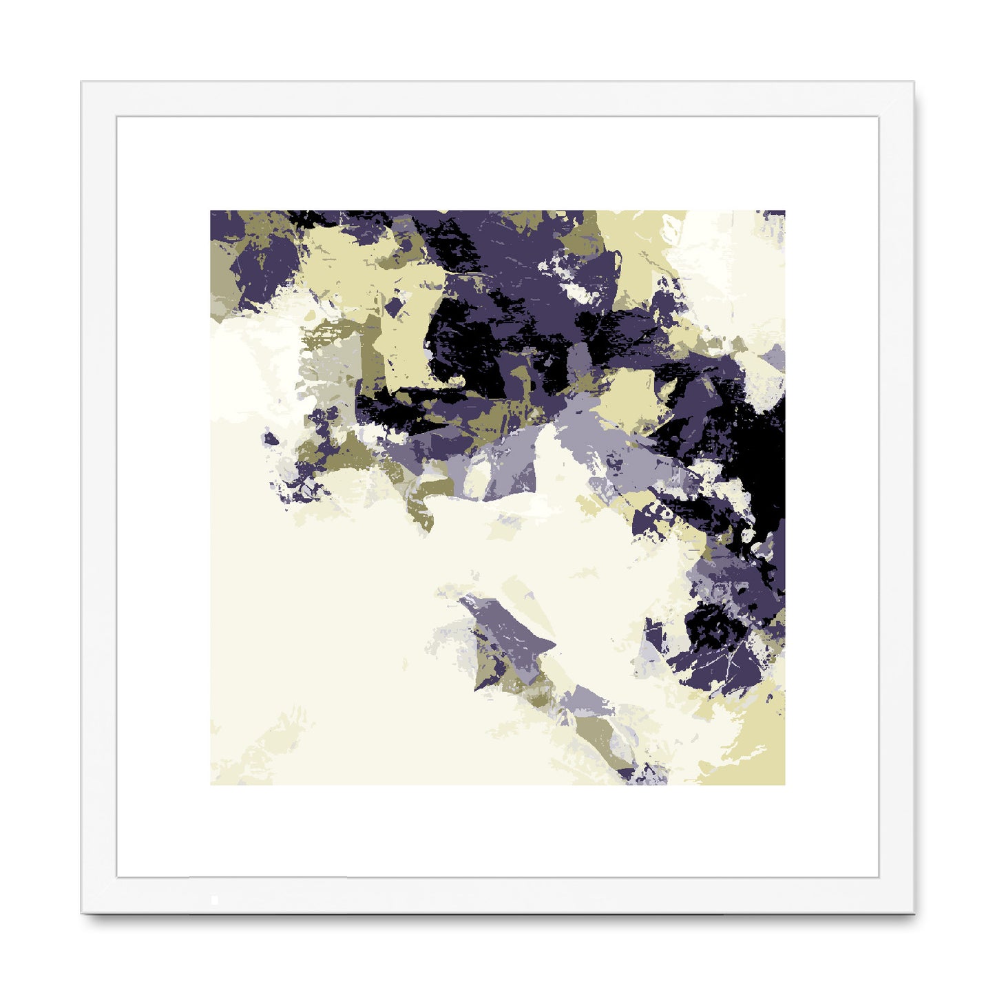 Framed Graphic Art Print, White Mat - 8x8 12x12 16x16 20x20 24x24 28x28 inches | FPS-1260-7693