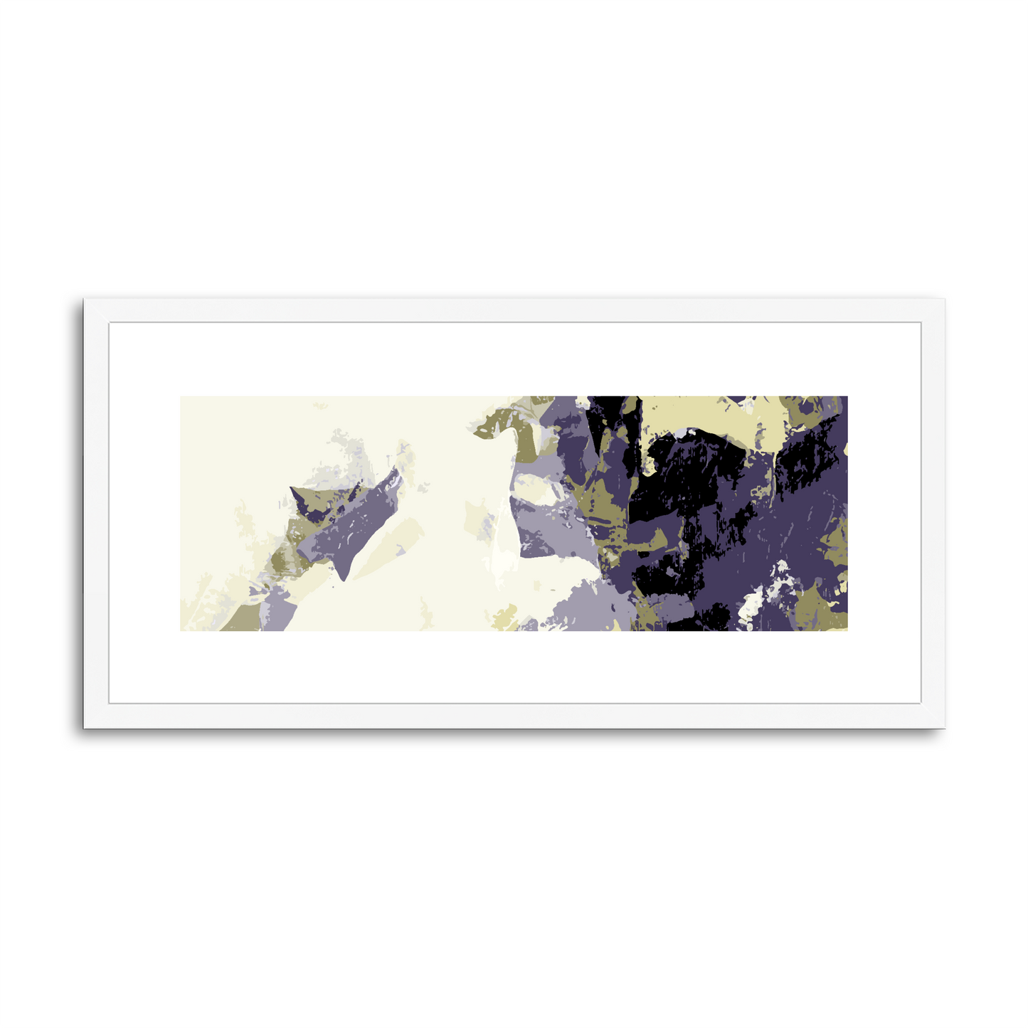 Framed Graphic Art Print, White Mat - 12x24 inches | FP-1260-7693