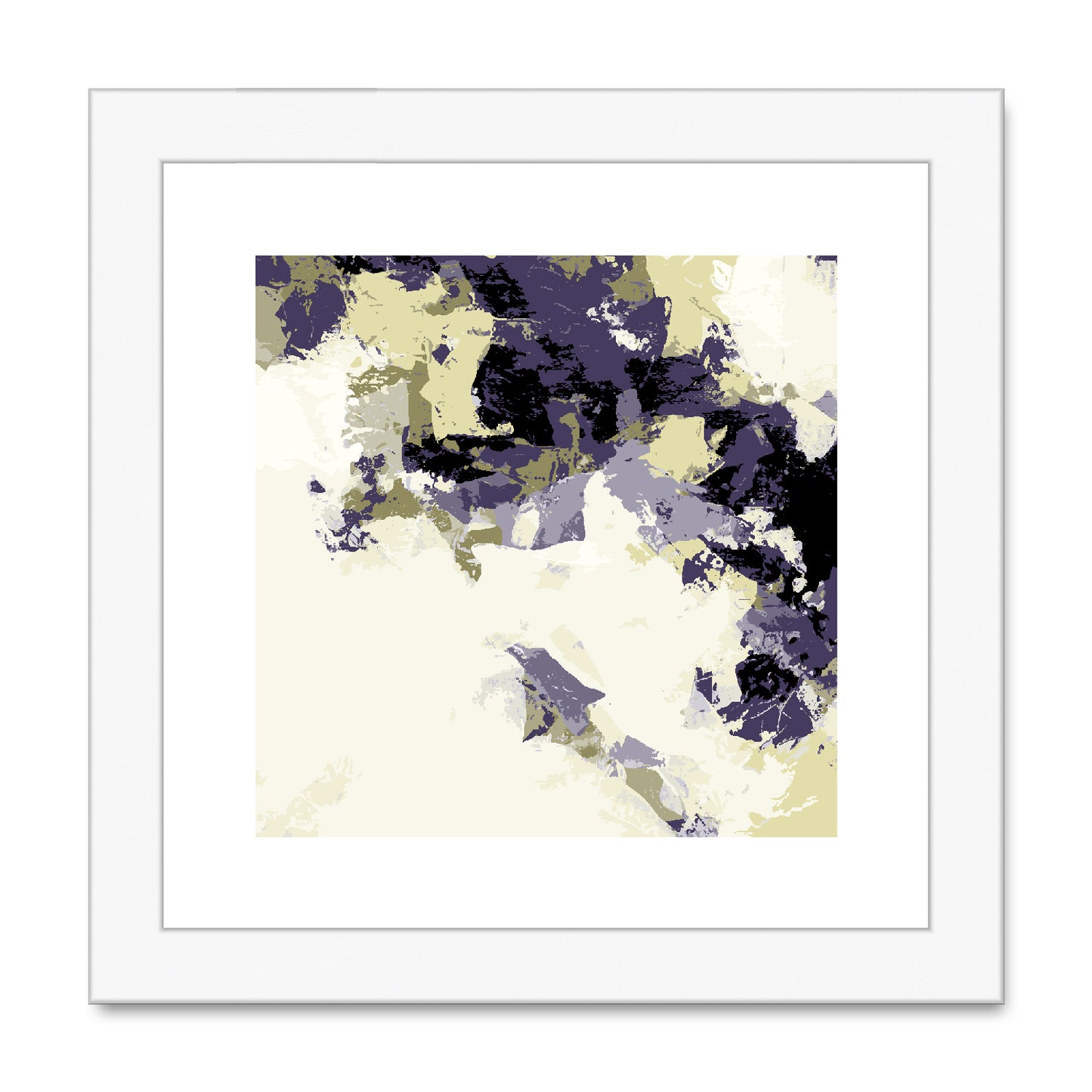 Framed Graphic Art Print, White Mat - 8x8 12x12 16x16 20x20 24x24 28x28 inches | FPS-1260-7693