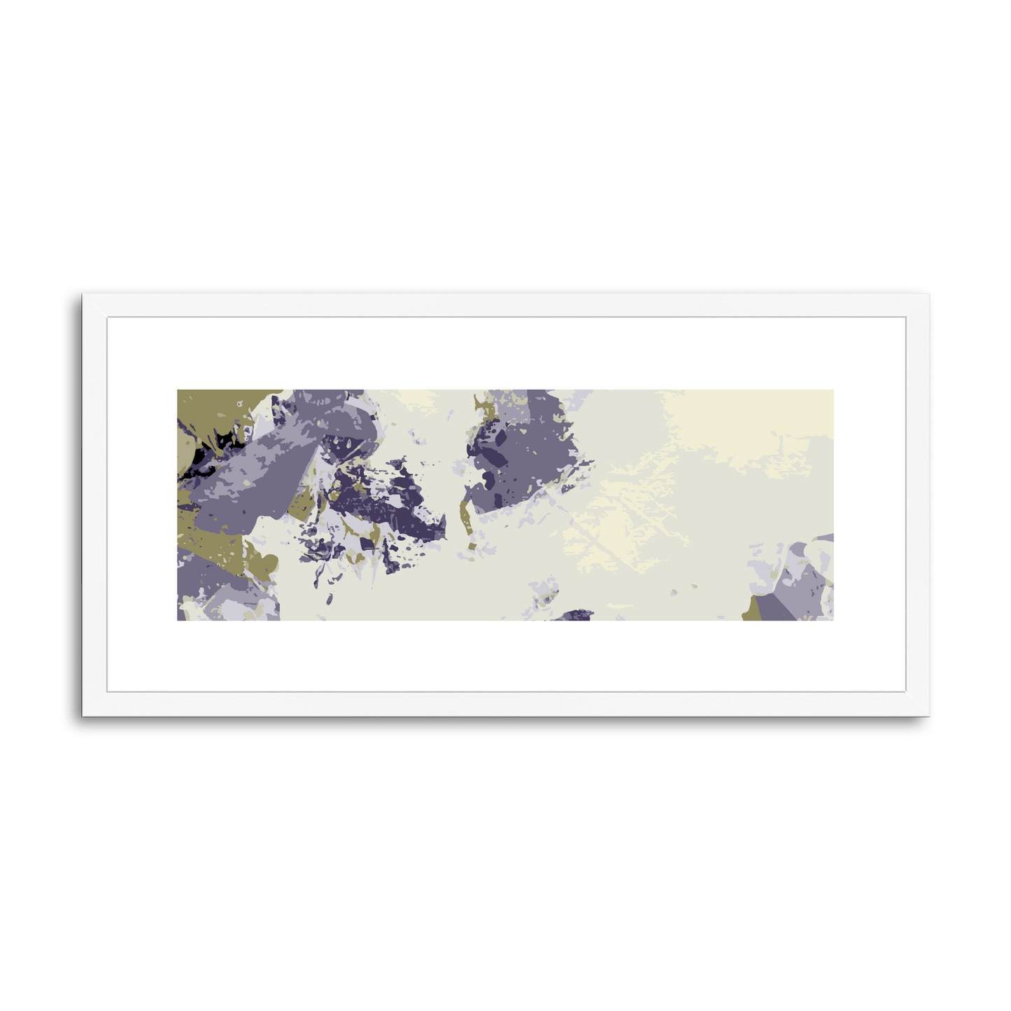 Framed Graphic Art Print, White Mat - 12x24 inches | FP-1260-7694