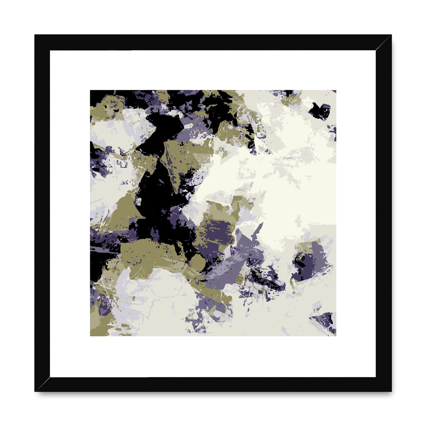 Framed Graphic Art Print, White Mat - 8x8 12x12 16x16 20x20 24x24 28x28 inches | FPS-1260-7695