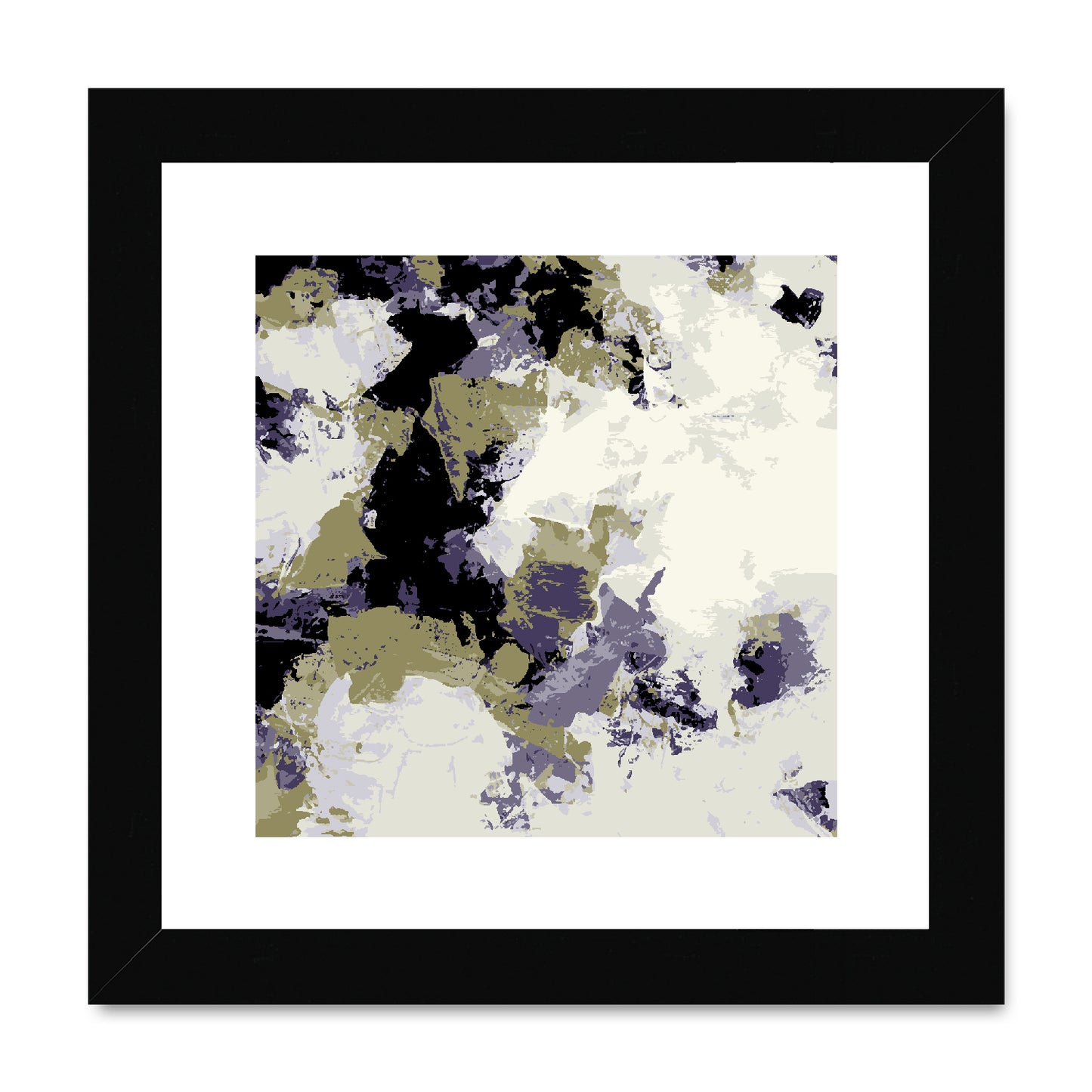 Framed Graphic Art Print, White Mat - 8x8 12x12 16x16 20x20 24x24 28x28 inches | FPS-1260-7695