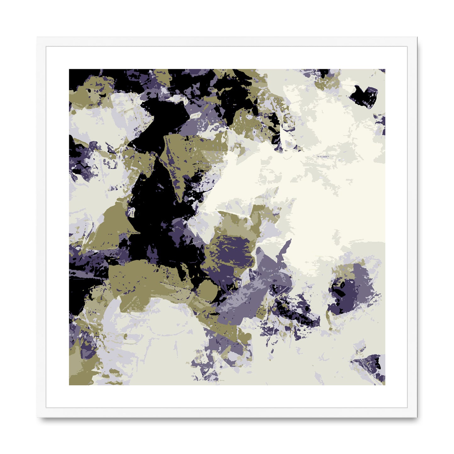 Framed Graphic Art Print, White Mat - 8x8 12x12 16x16 20x20 24x24 28x28 inches | FPS-1260-7695