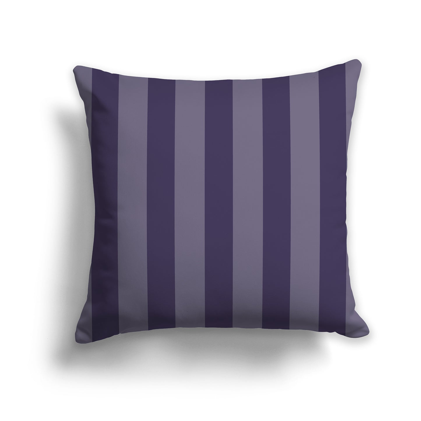 14 inch Throw Pillow with Two-tone Purple Vertical Bars