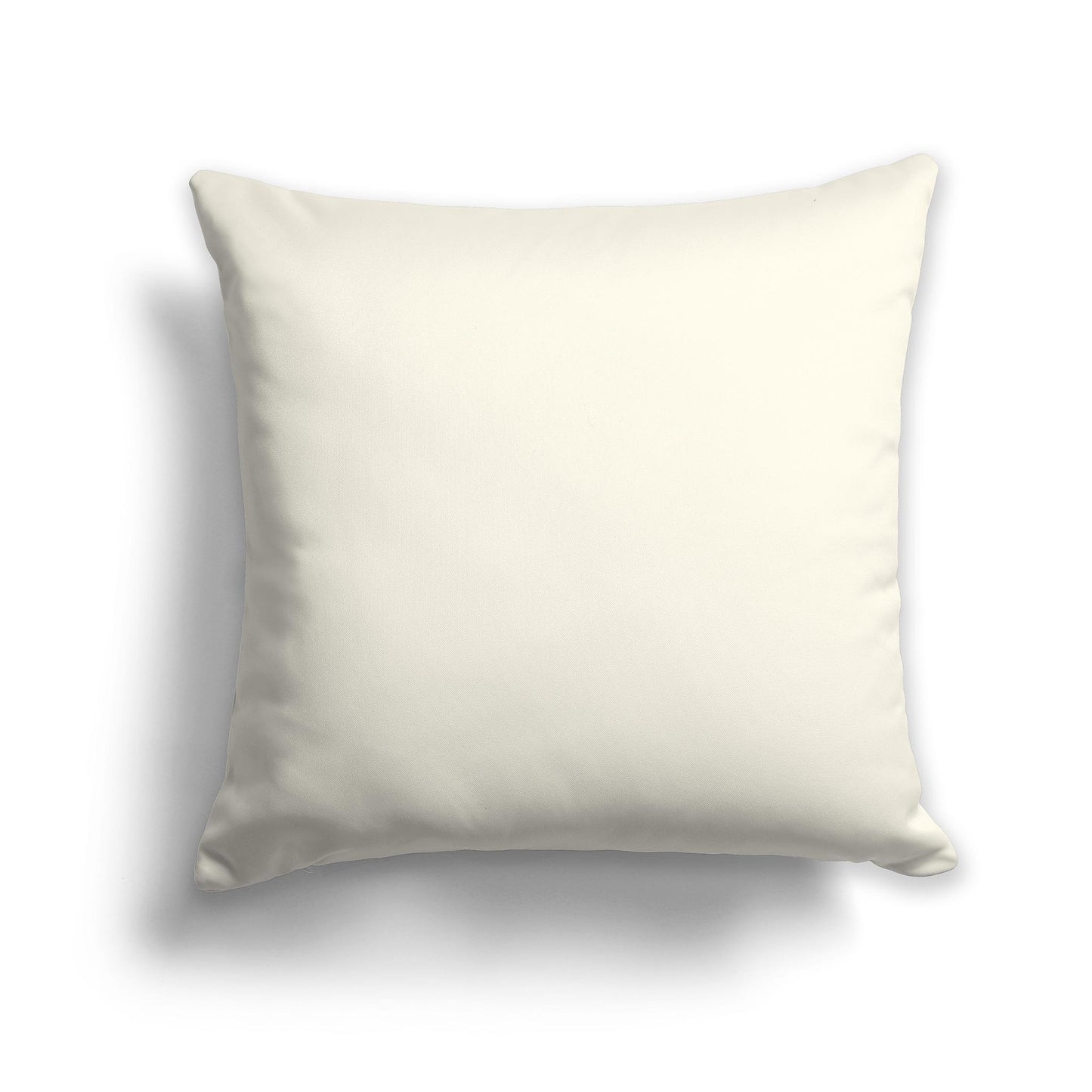 Square Throw Pillow in Solid Cream