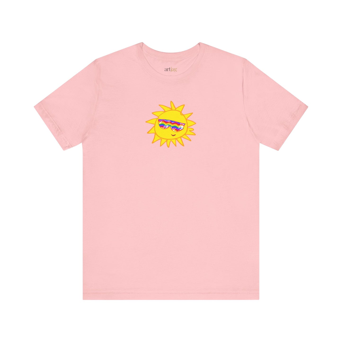 Bella + Canvas 3001 Unisex Rainbow Vibes Tee - Perfect for summer, gifts, celebrations and beach days | TSPF