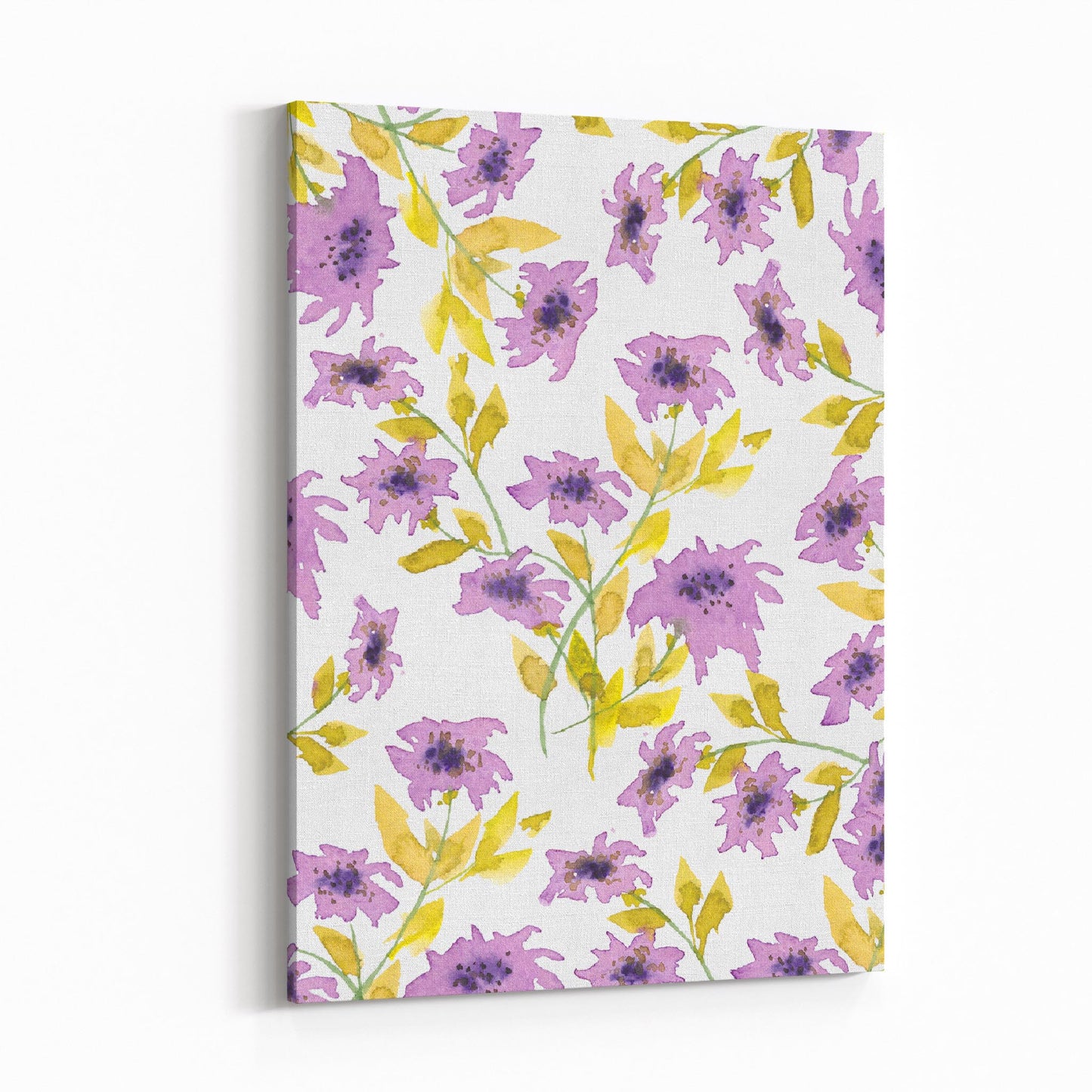 Floral Watercolor 1360 - 6"x8" Slim Canvas Fine Art Print