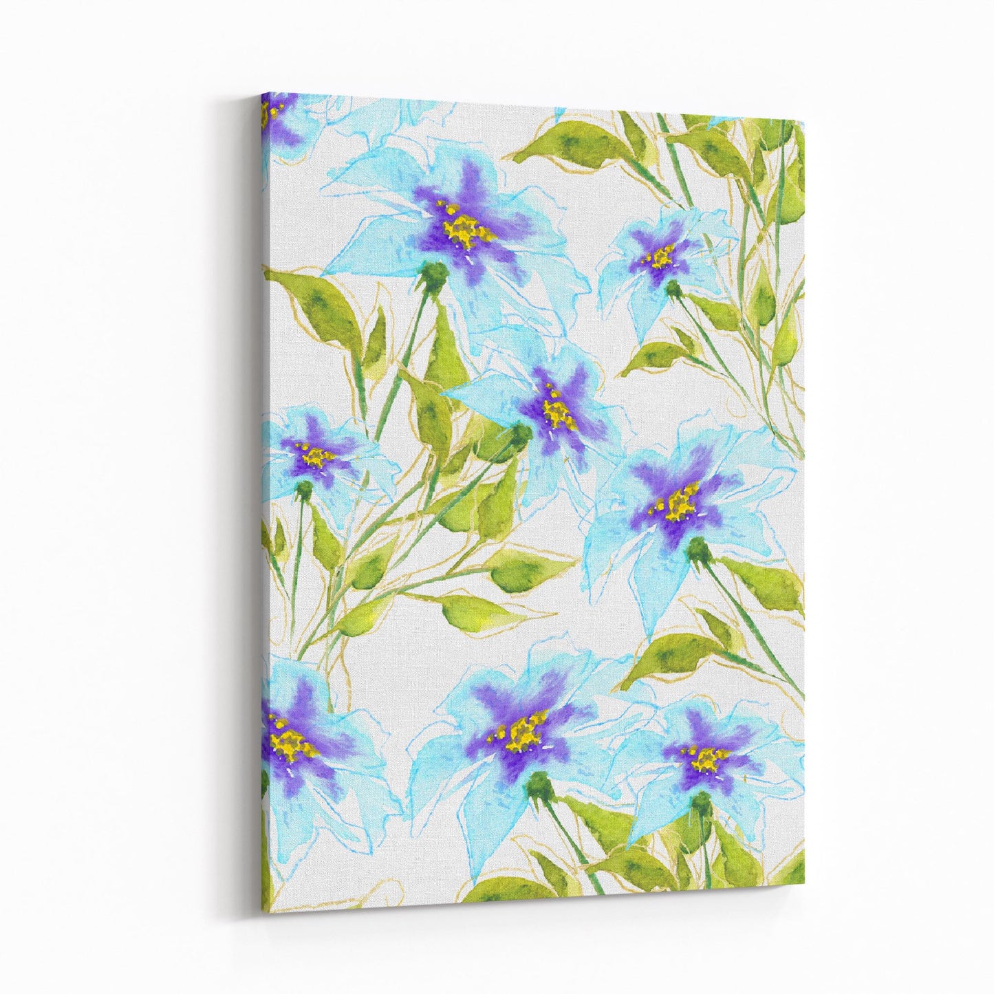 Floral Watercolor 1370 - 6"x8" Slim Canvas Fine Art Print