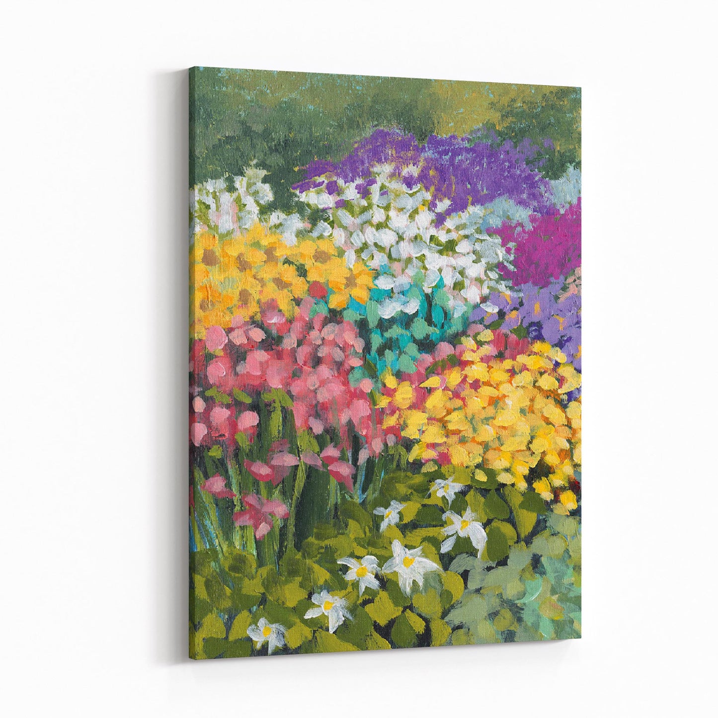 Floral Garden 1 - 6"x8" Slim Canvas Fine Art Print