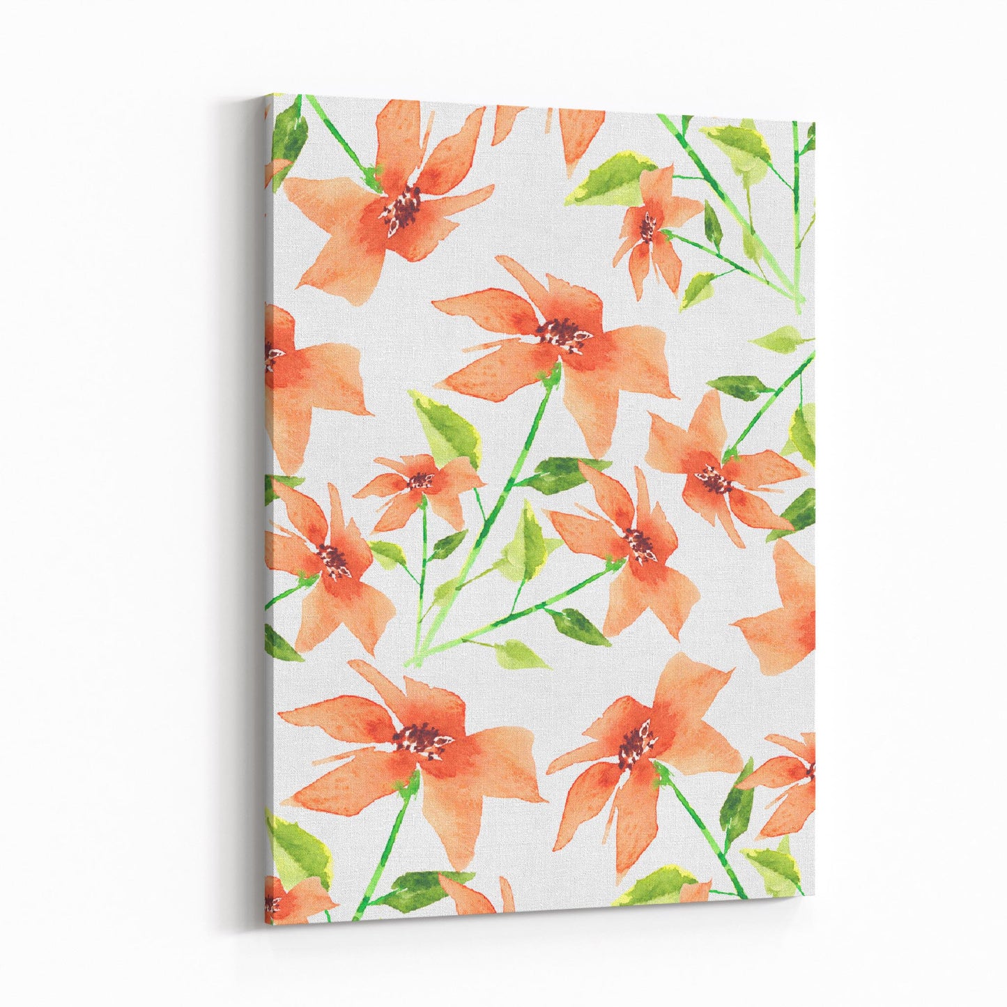 Floral Watercolor 1380 - 6"x8" Slim Canvas Fine Art Print