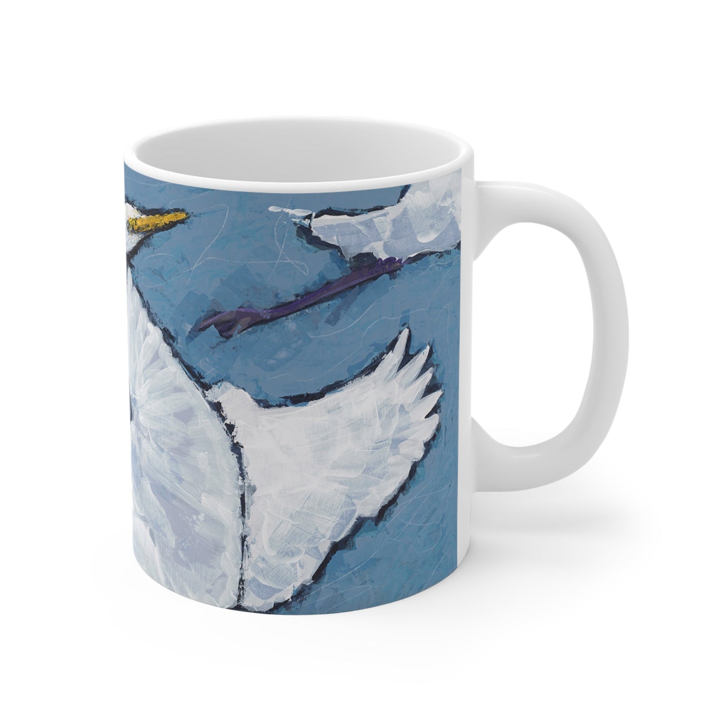 11oz Fine Art Ceramic Mug | White Herons, CM-1020