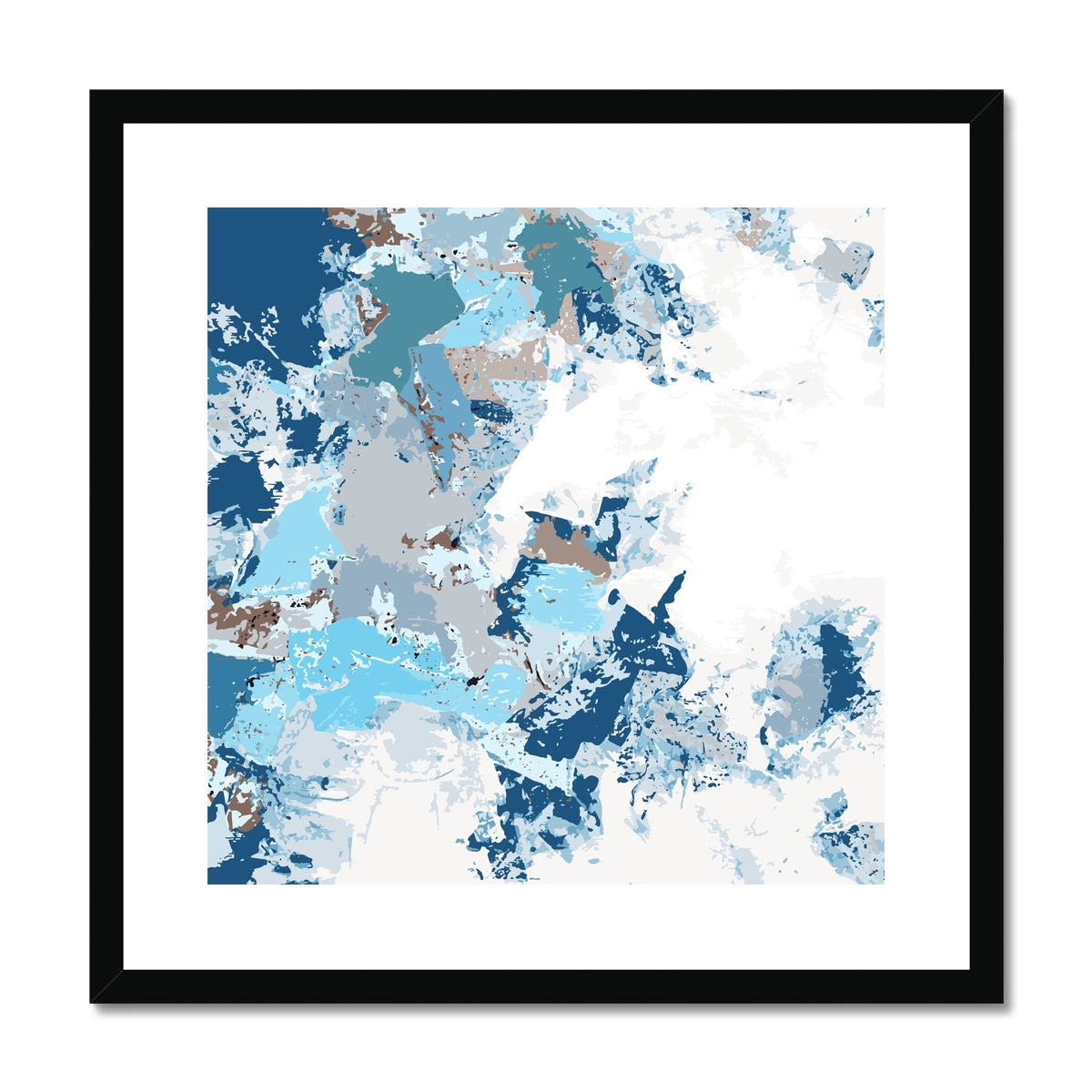 Framed Graphic Art Print, White Mat - 8x8 12x12 16x16 20x20 24x24 28x28 inches | FPS-1150-7695
